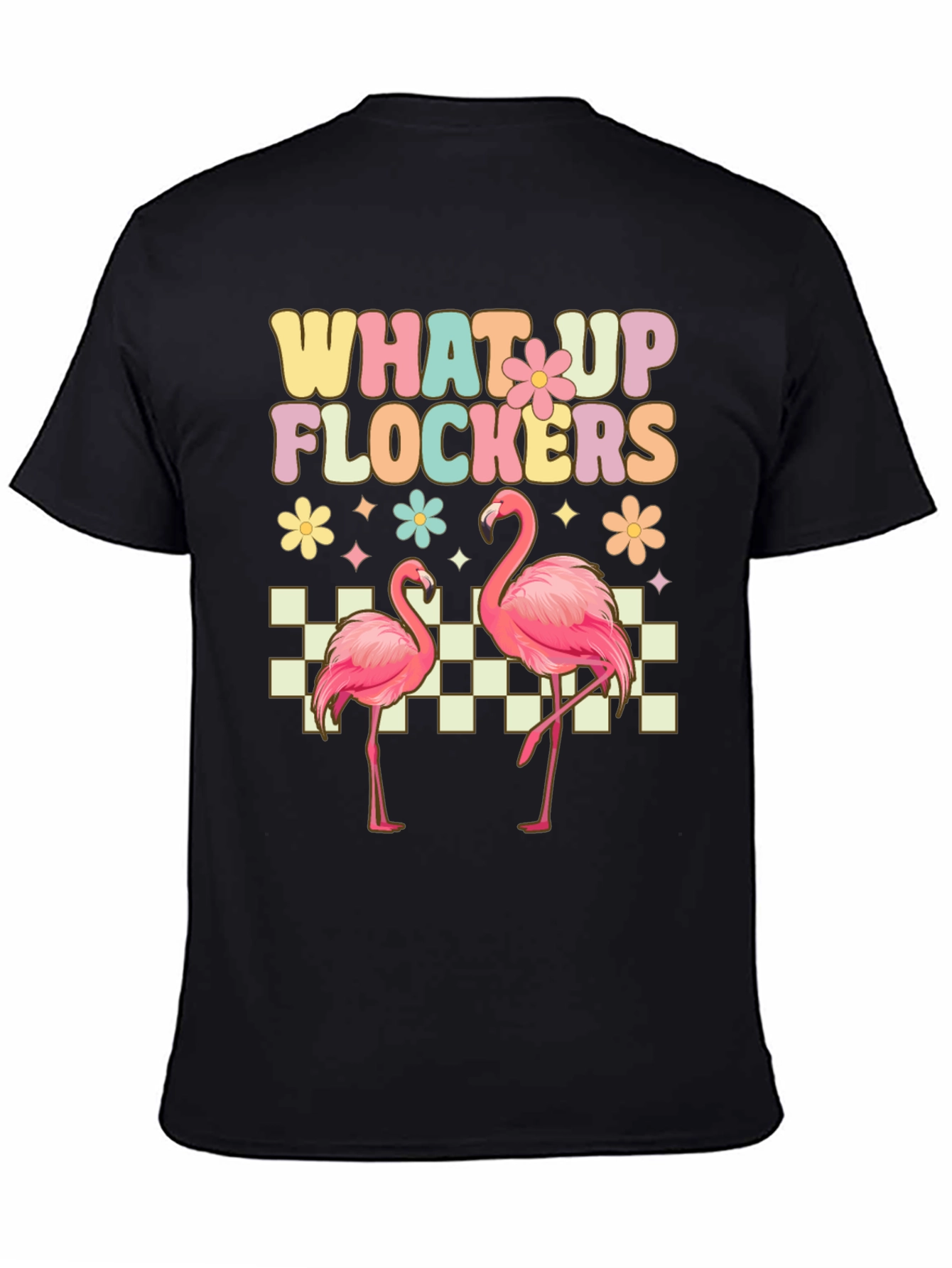 What Up Flockers Flamingo Graphic Tee
