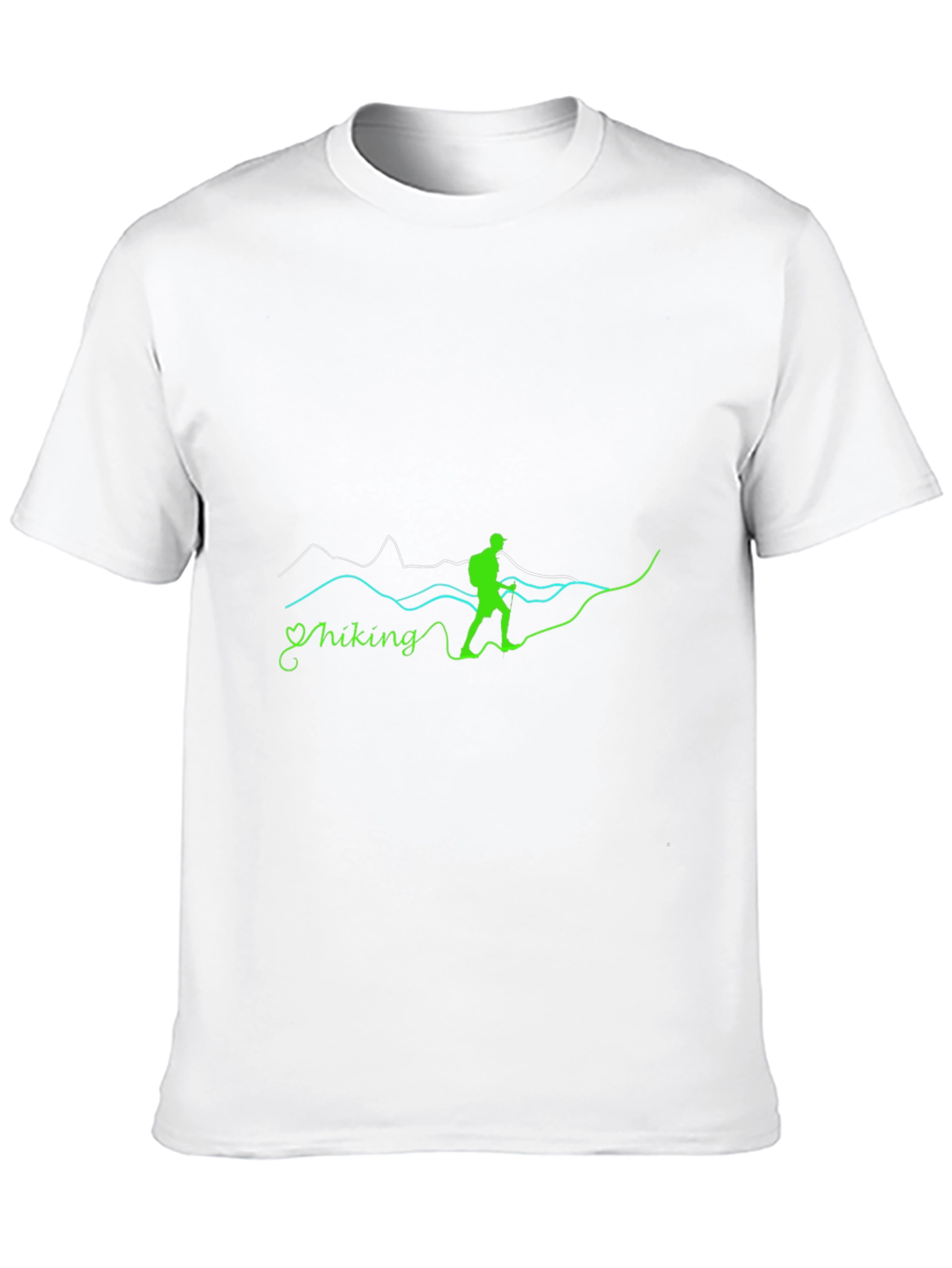 Hiking Graphic Print Crew Neck T-Shirt