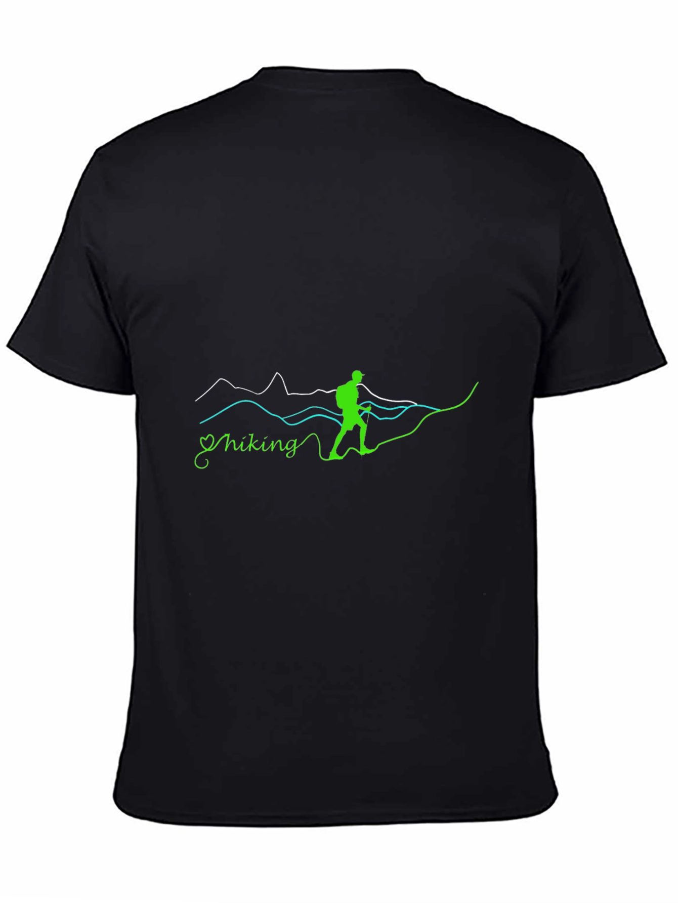 Hiking Graphic Print Crew Neck T-Shirt