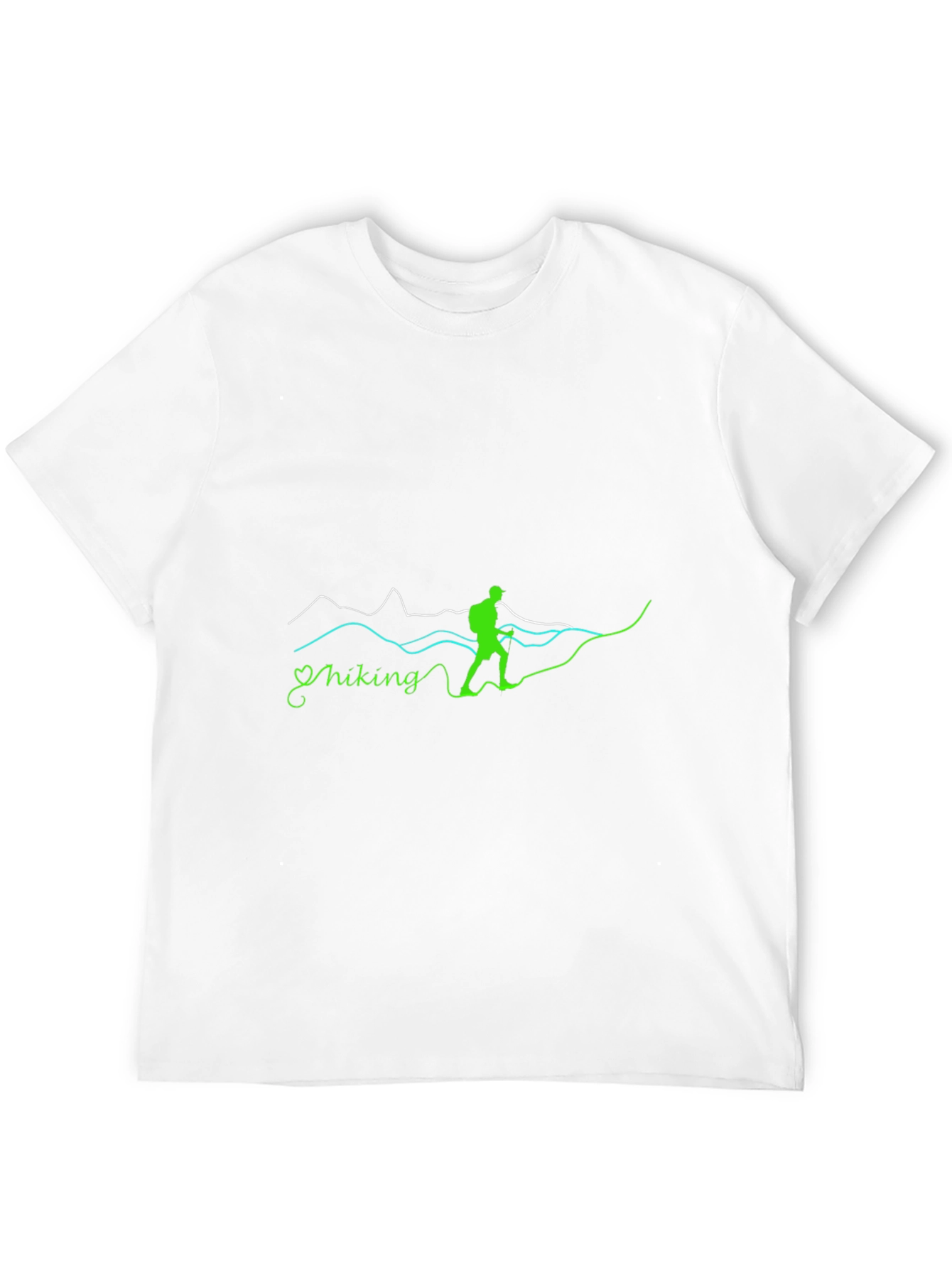 Hiking Graphic Print Crew Neck T-Shirt