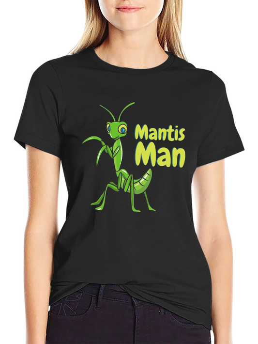 Mantis Man Graphic Tee - Cool Insect Design