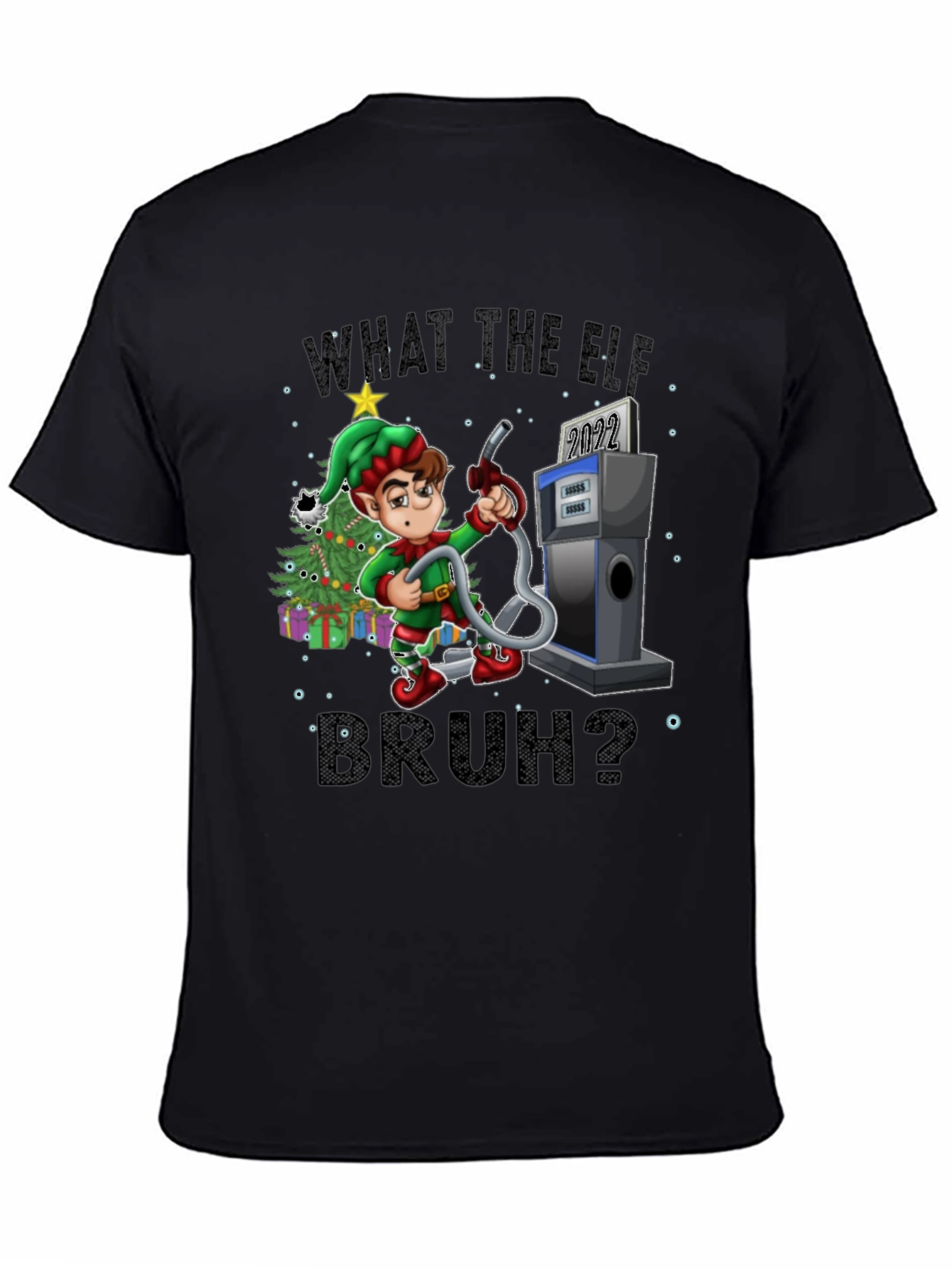 What The Elf Bruh? Christmas T-Shirt