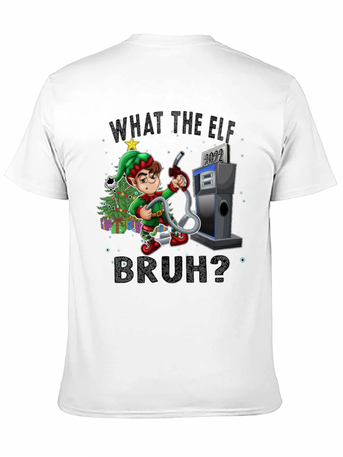 What The Elf Bruh? Christmas T-Shirt