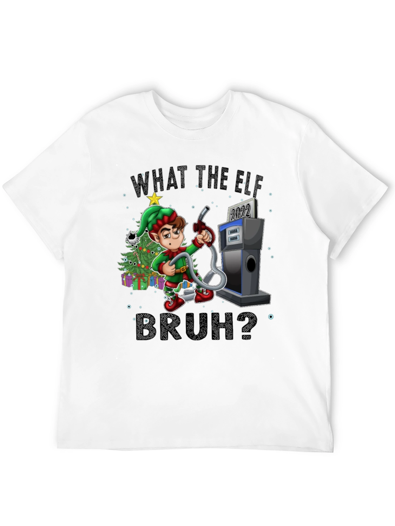 What The Elf Bruh? Christmas T-Shirt