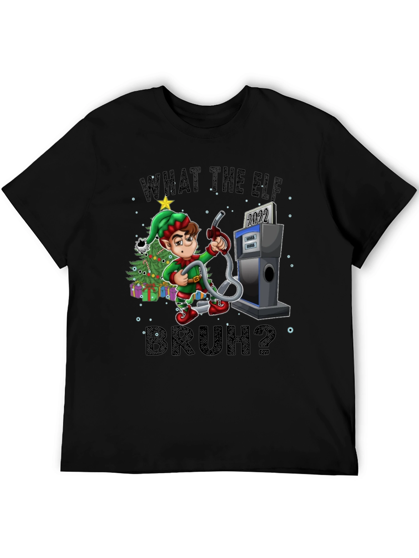 What The Elf Bruh? Christmas T-Shirt