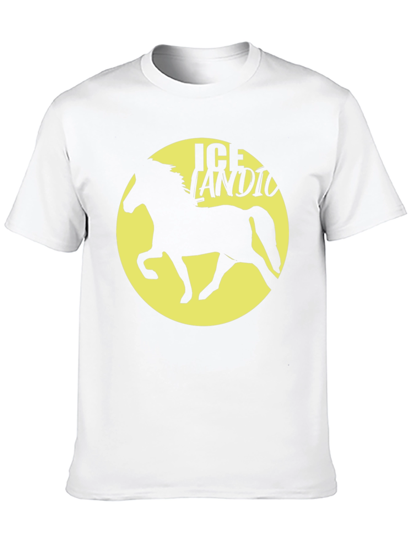 Icelandic Horse Graphic Tee - Black Unisex T-Shirt