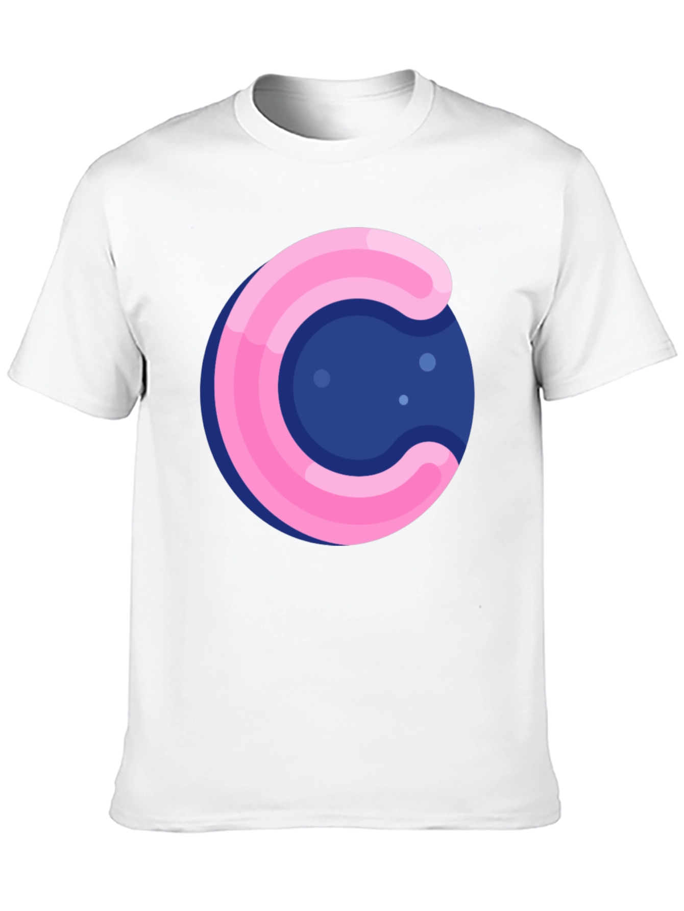 Funky Circle T-Shirt - Pink & Blue Design
