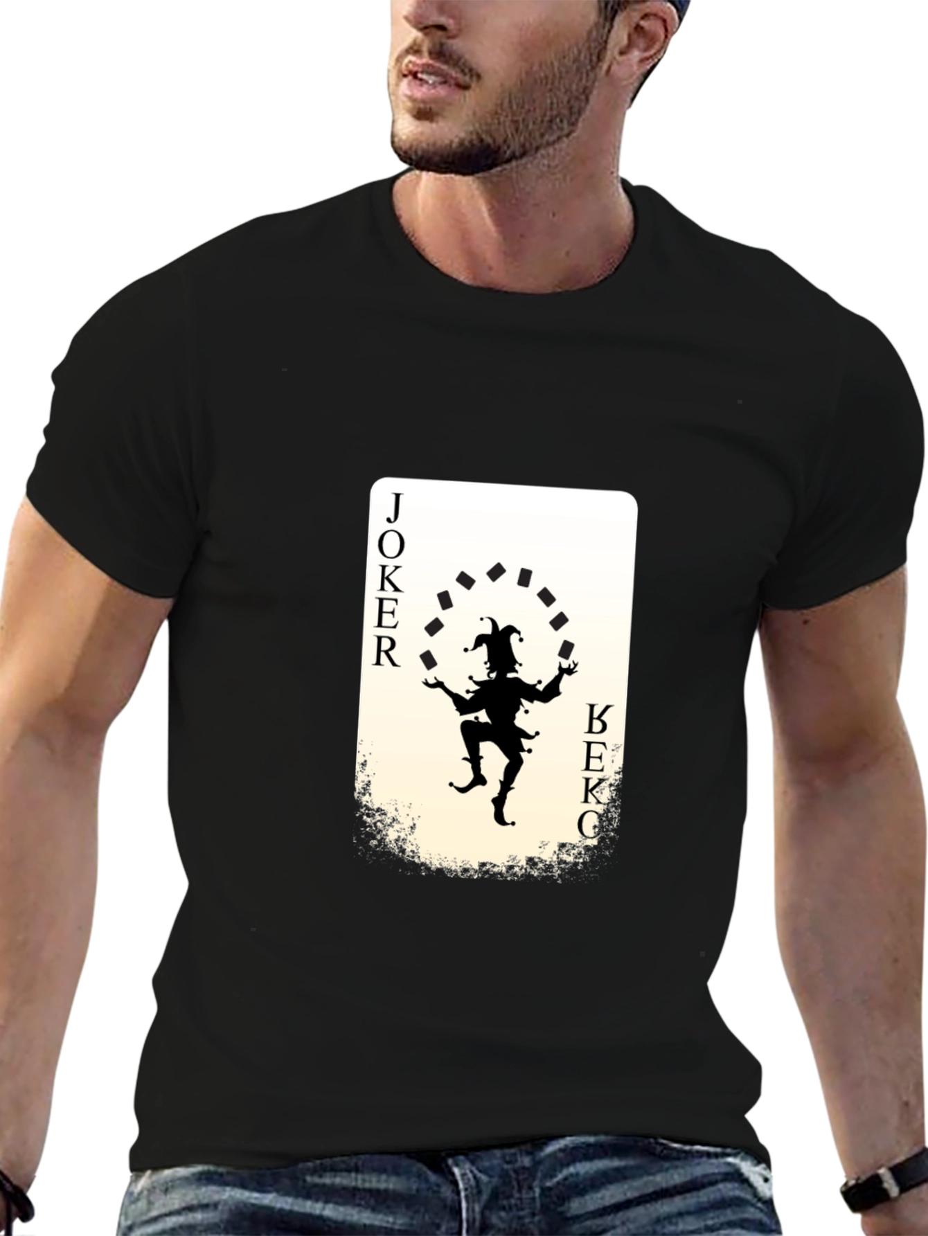 Joker Card Graphic Tee - Unique Design