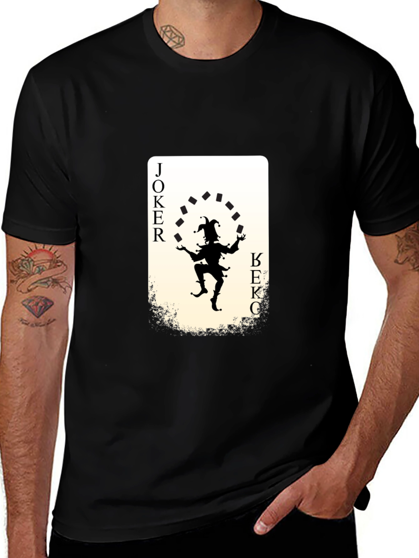 Joker Card Graphic Tee - Unique Design