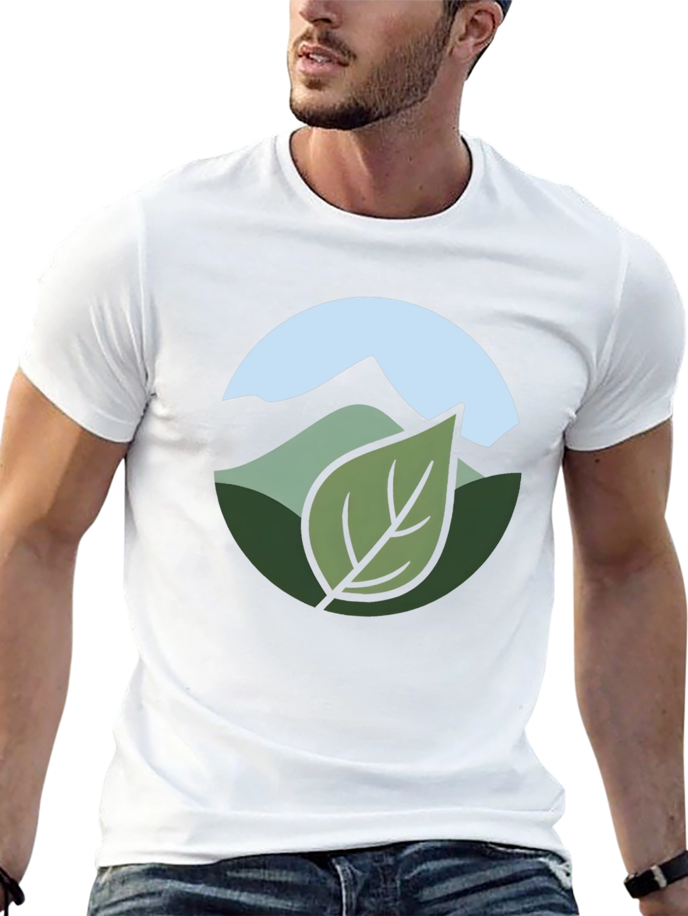 Nature Inspired Graphic Tee - Black