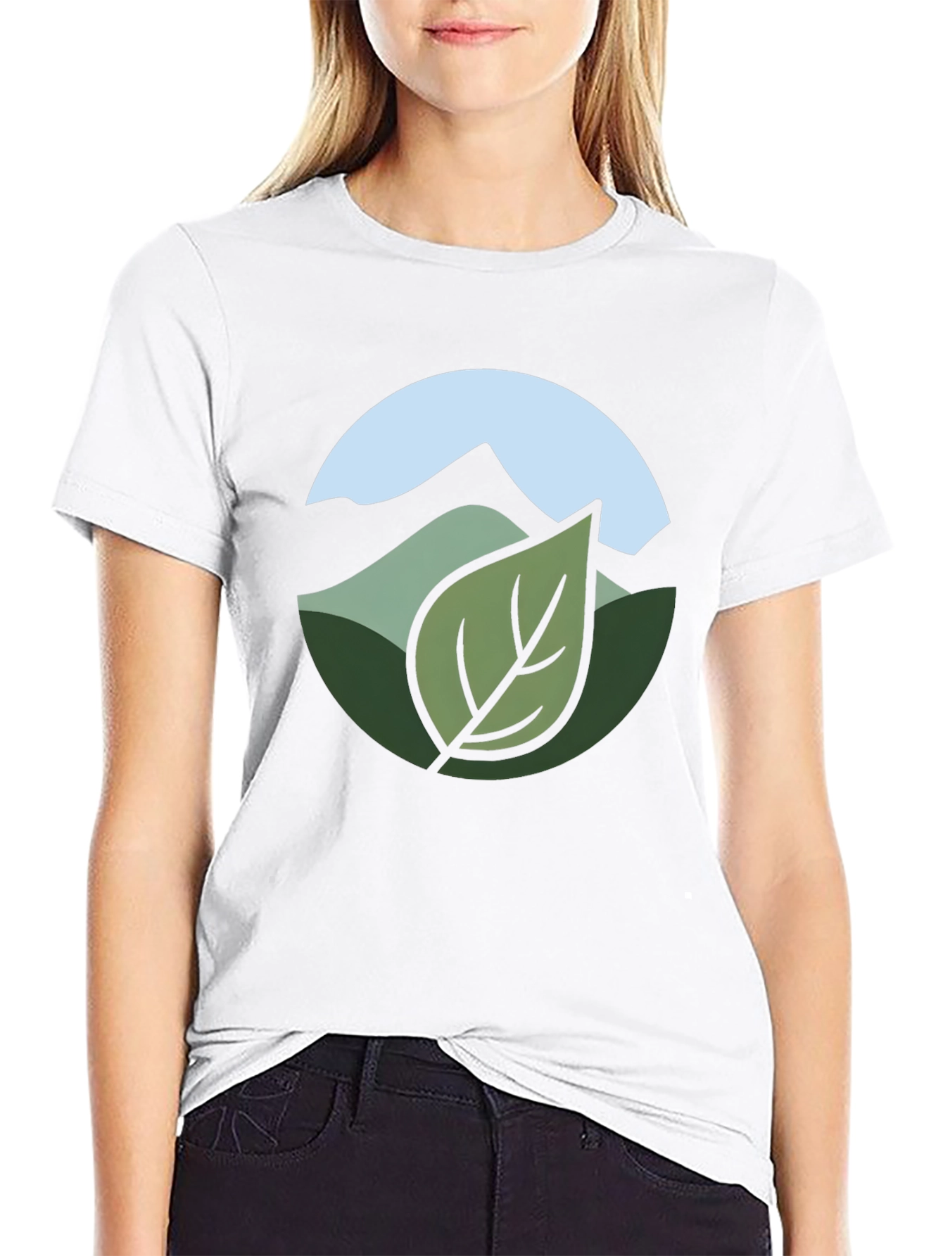 Nature Inspired Graphic Tee - Black