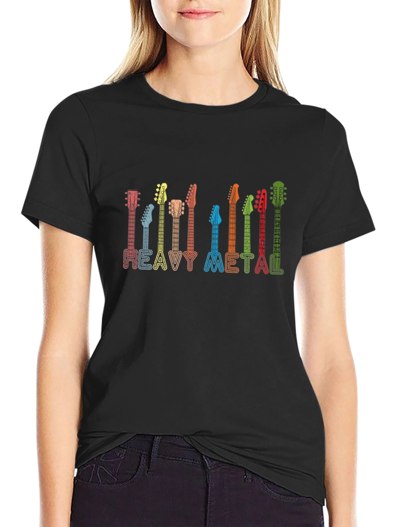 Heavy Metal Guitar T-Shirt - Rock Music Tee