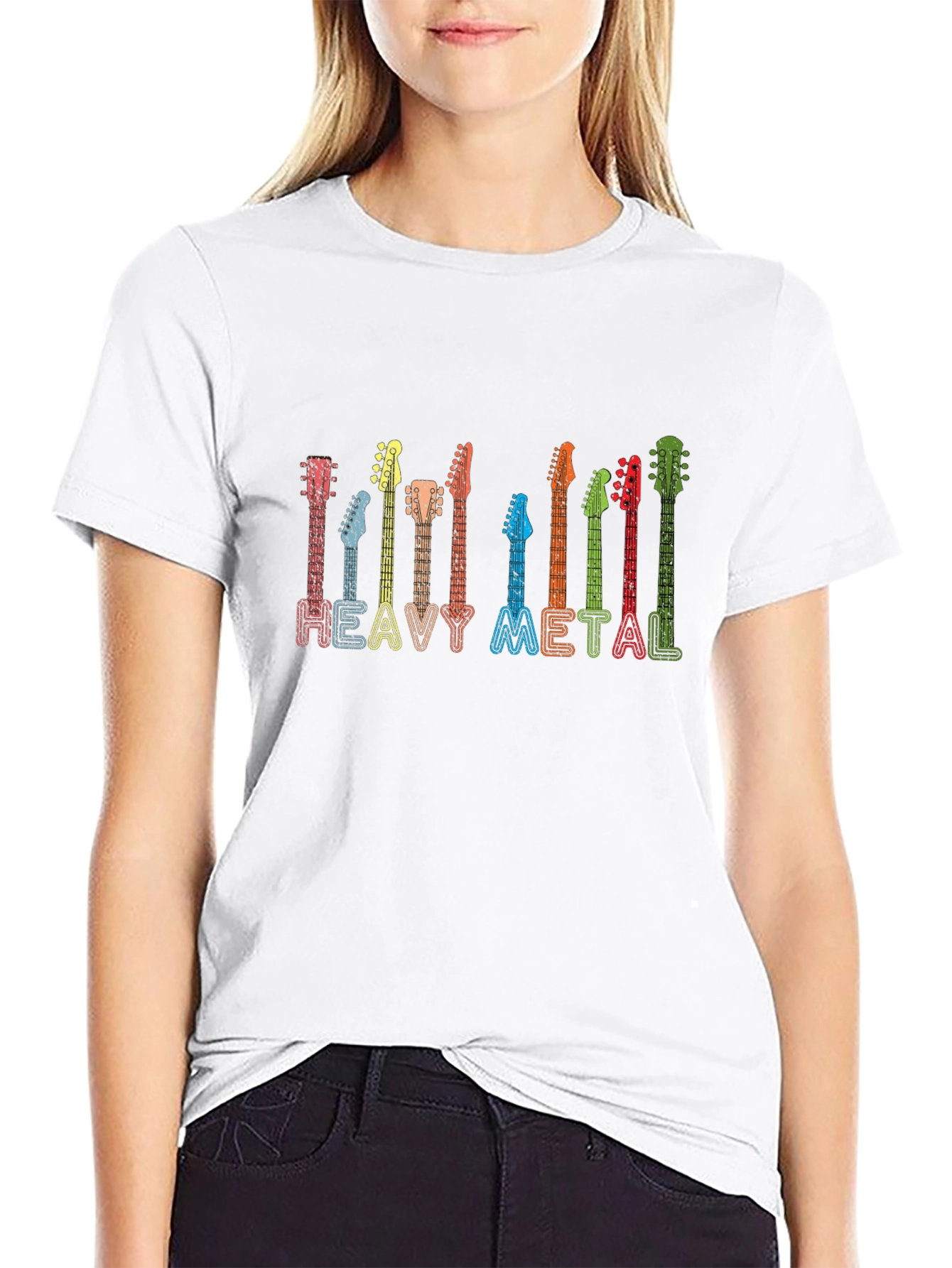 Heavy Metal Guitar T-Shirt - Rock Music Tee