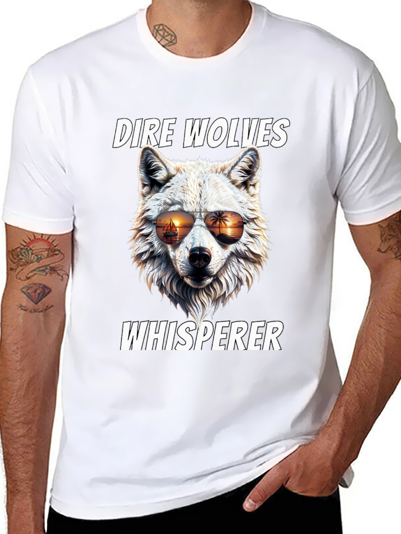 Dire Wolves Whisperer Graphic T-Shirt