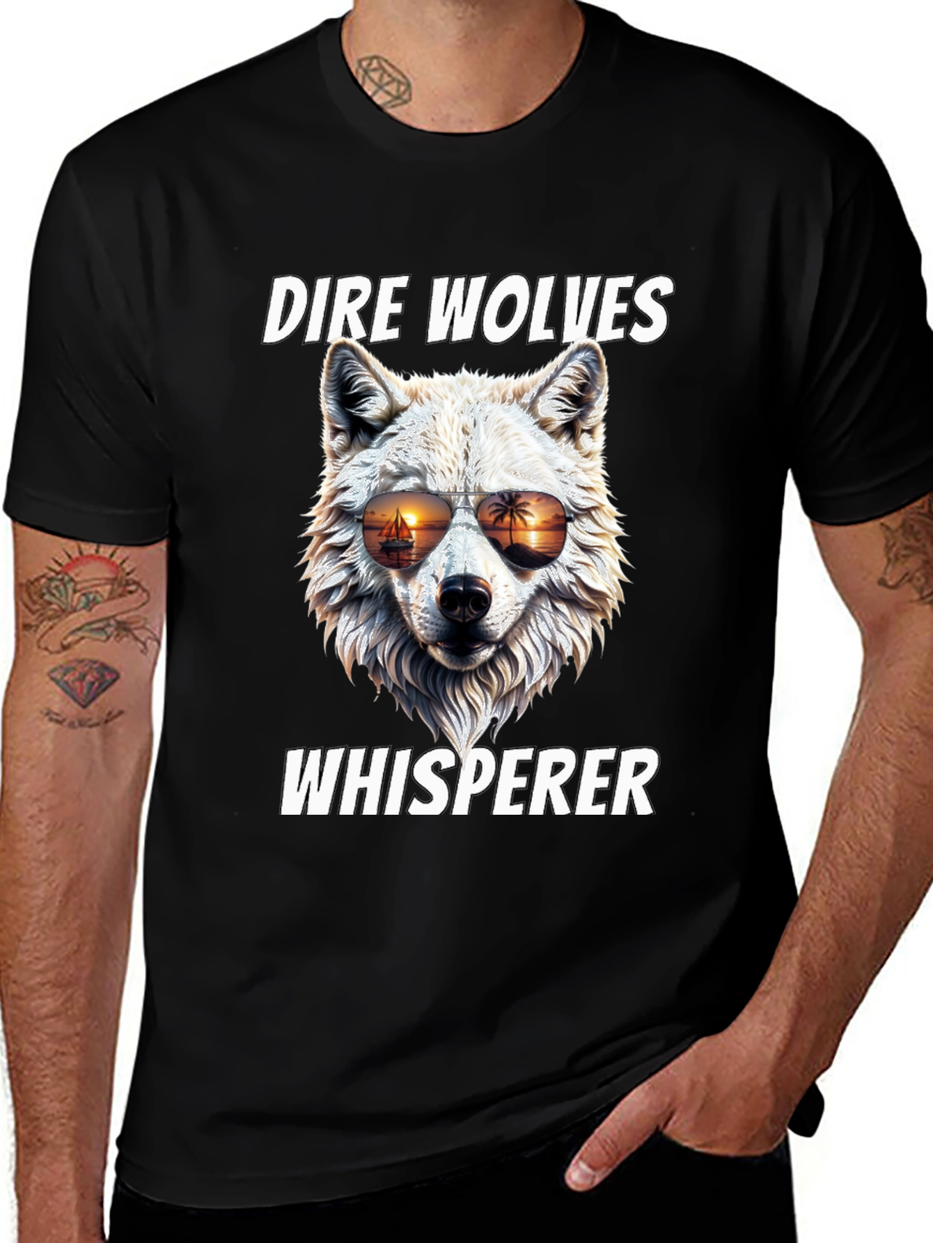 Dire Wolves Whisperer Graphic T-Shirt