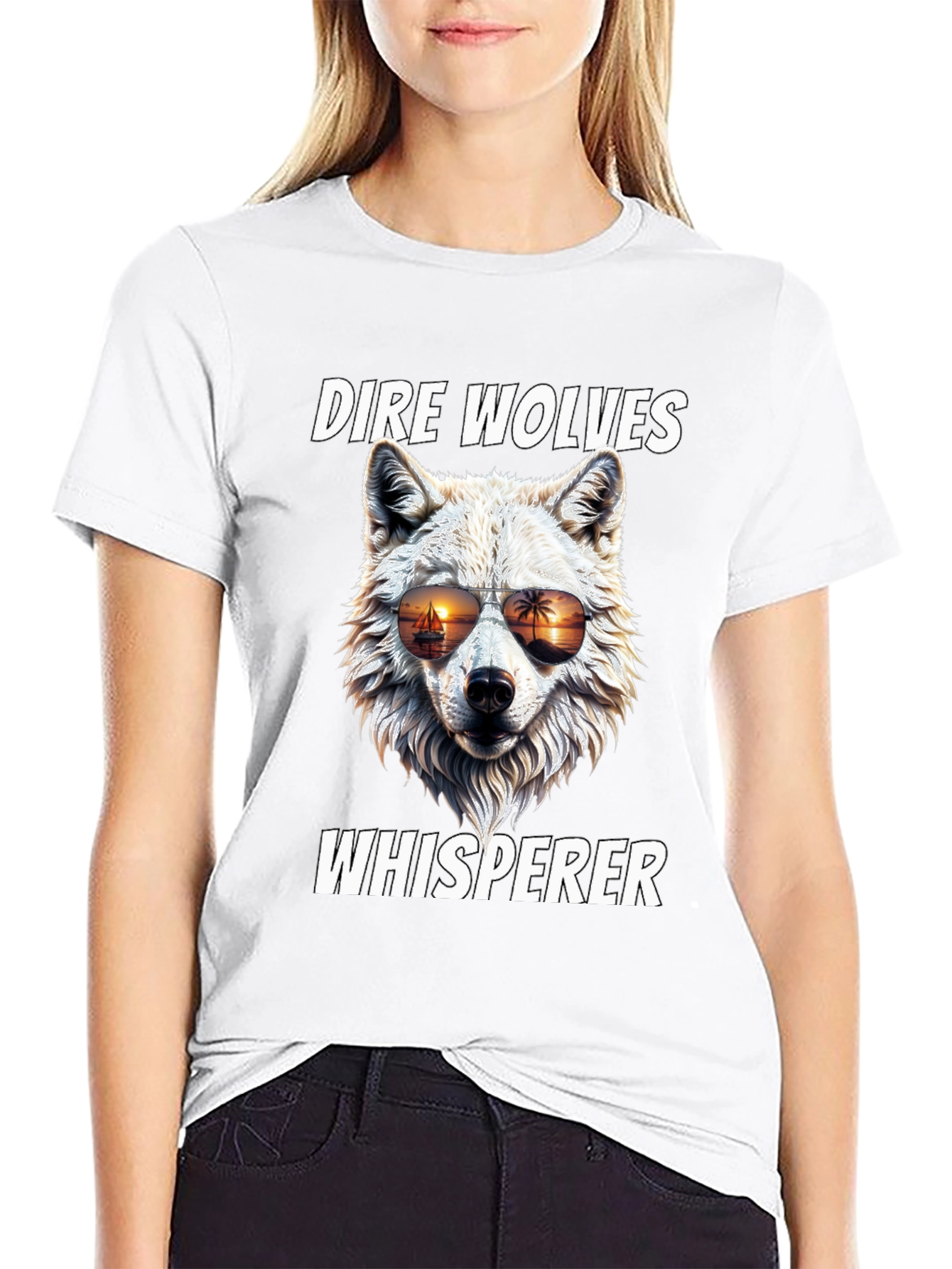 Dire Wolves Whisperer Graphic T-Shirt