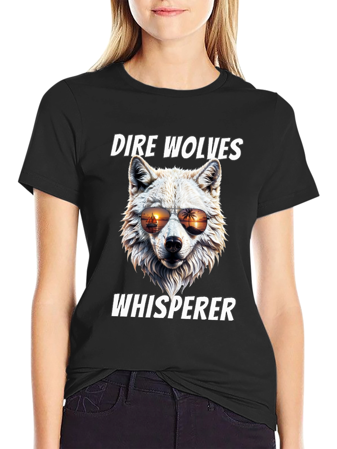 Dire Wolves Whisperer Graphic T-Shirt