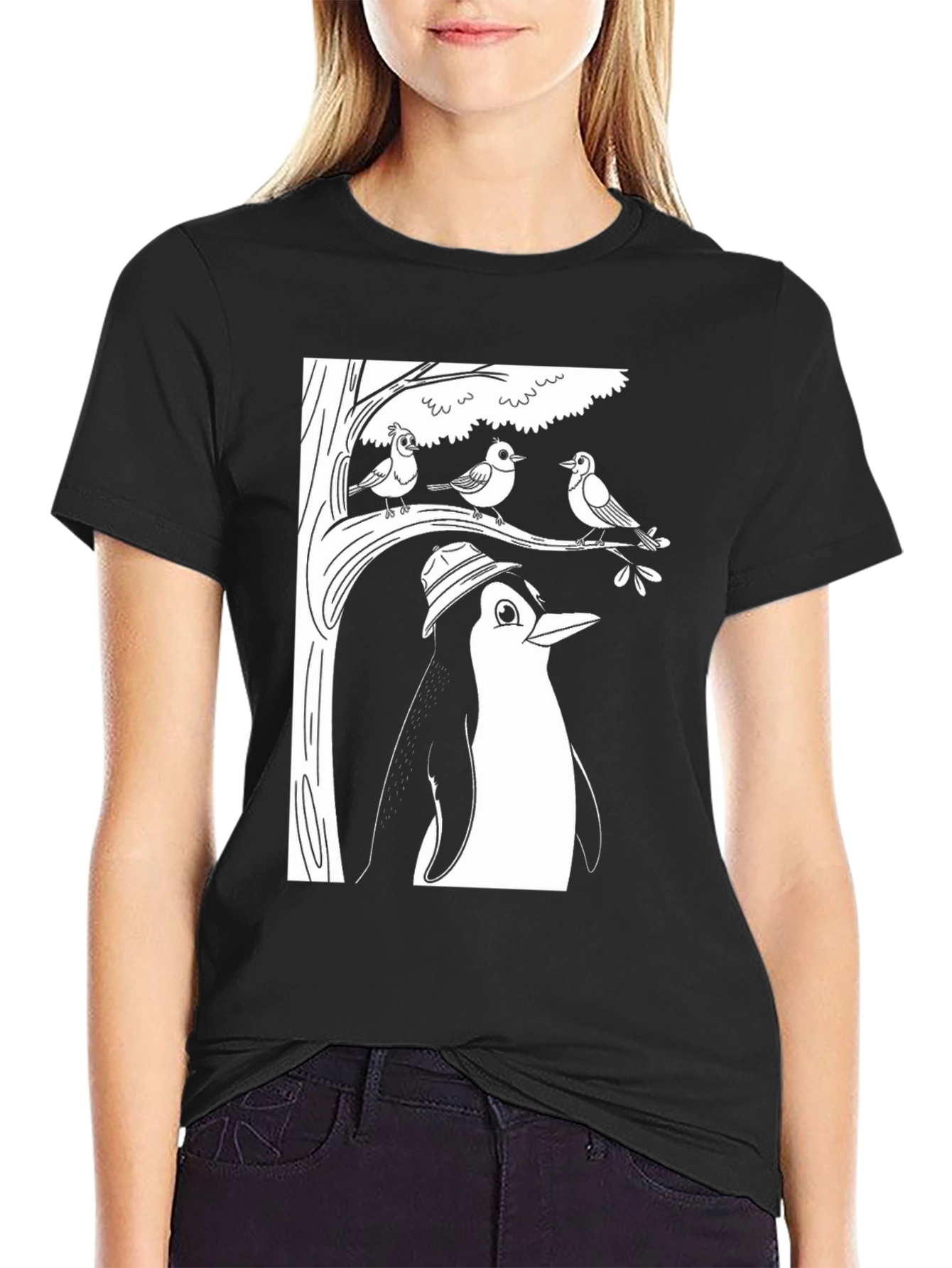 Penguin & Birds Graphic Tee