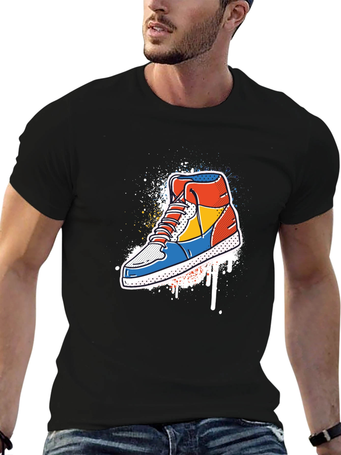 Sneaker Graphic Tee - Cool Trendy Style