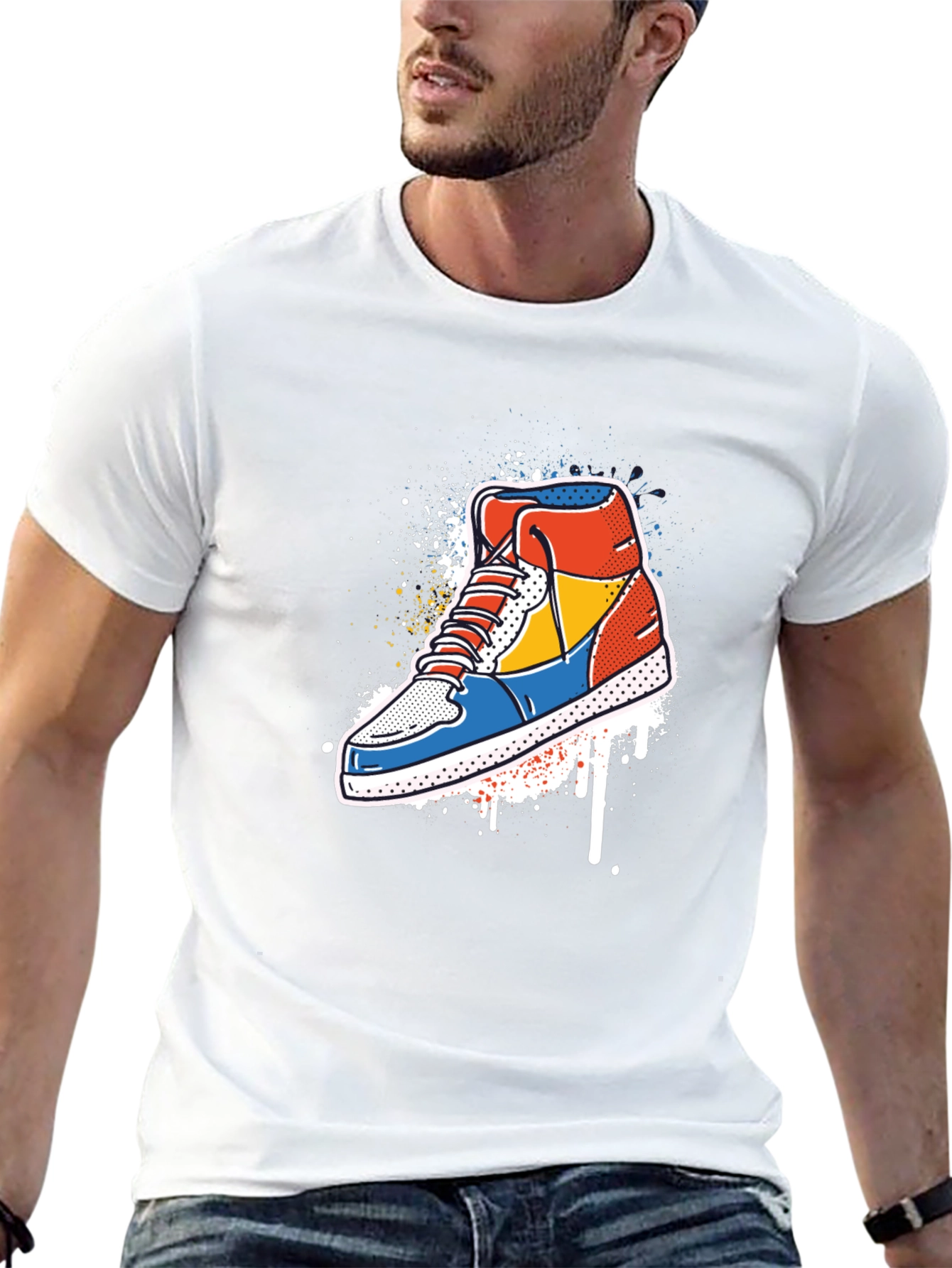 Sneaker Graphic Tee - Cool Trendy Style