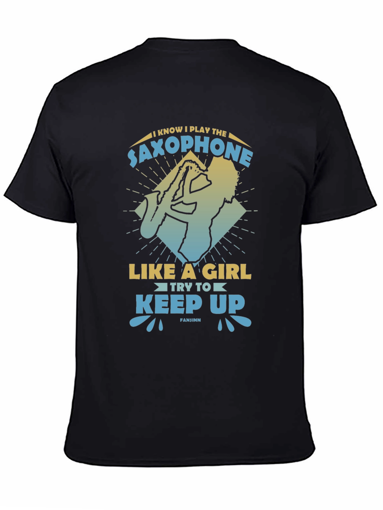 Saxophone Player Graphic Tee - Play Like A Girl