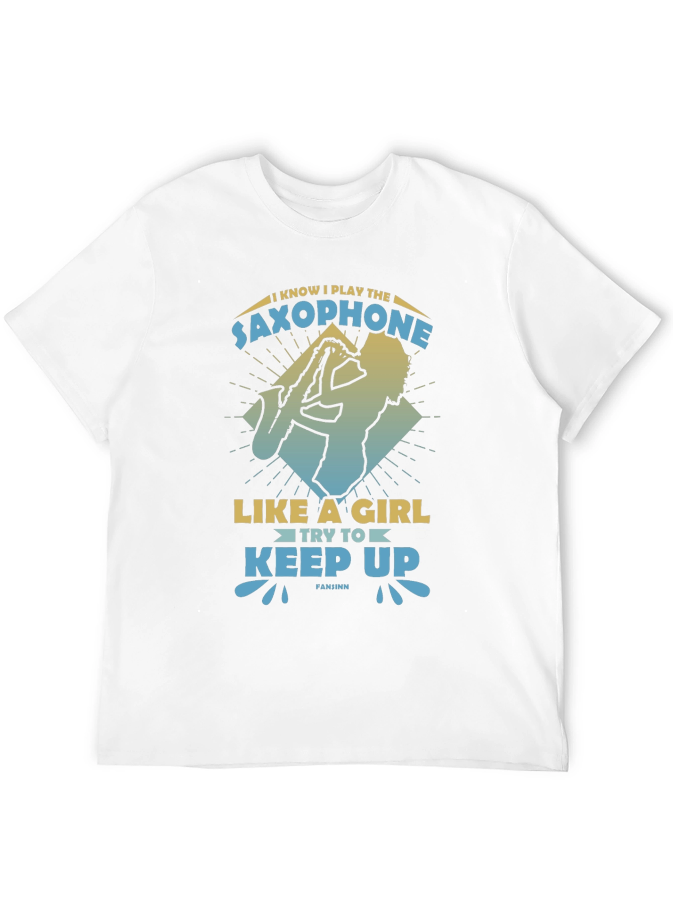 Saxophone Player Graphic Tee - Play Like A Girl