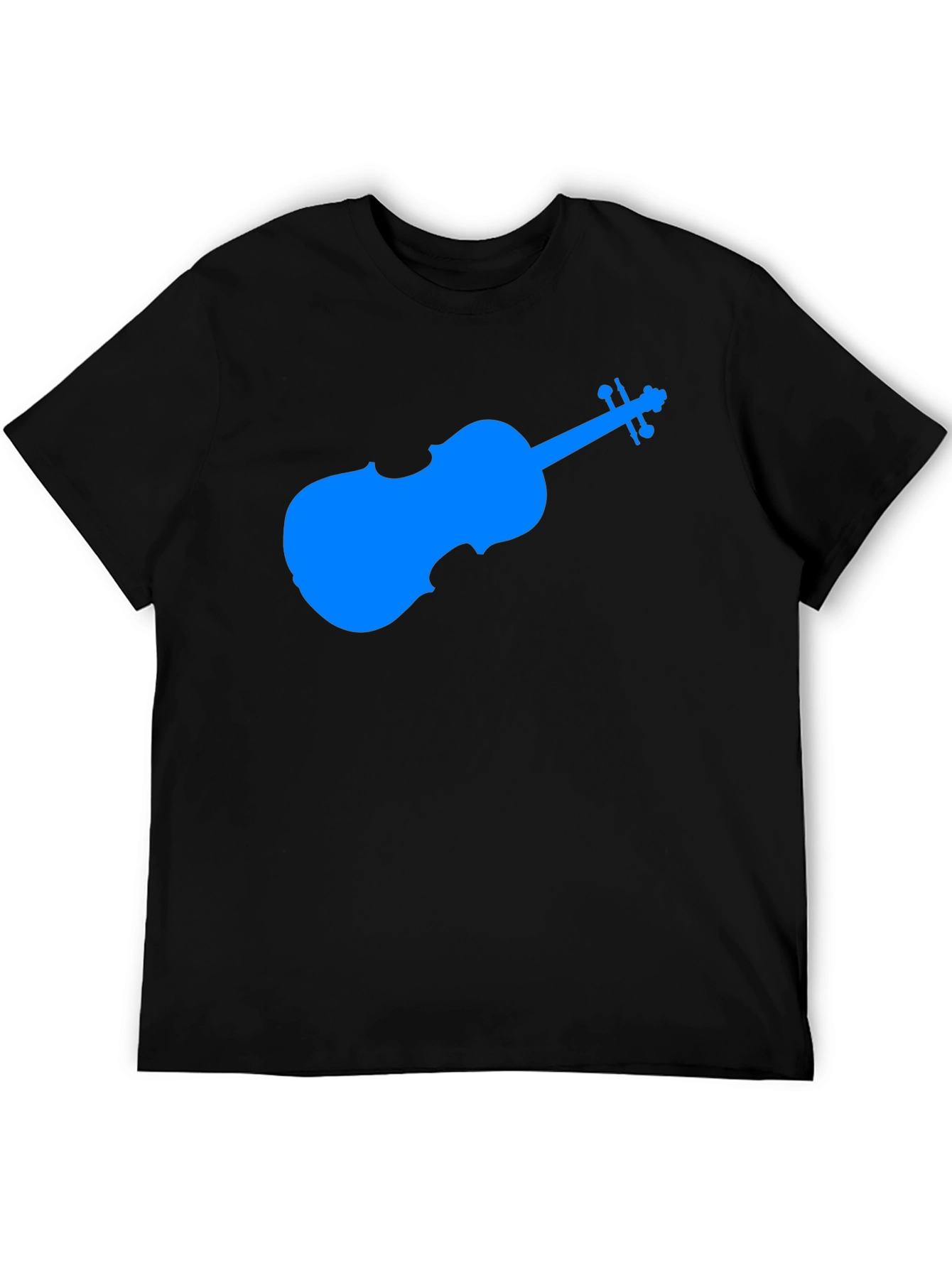 Blue Violin Graphic Tee - Musicians Gift