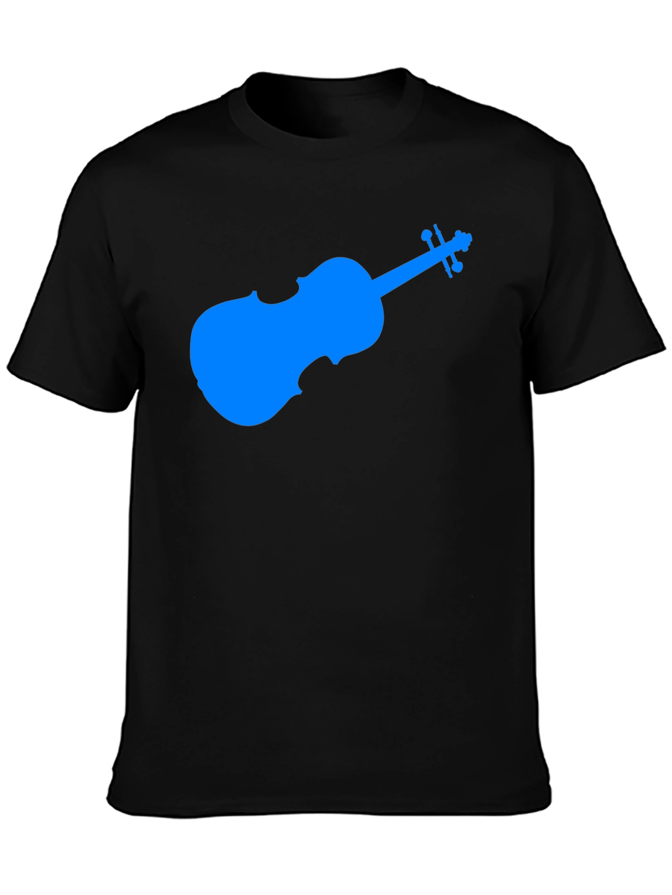 Blue Violin Graphic Tee - Musicians Gift