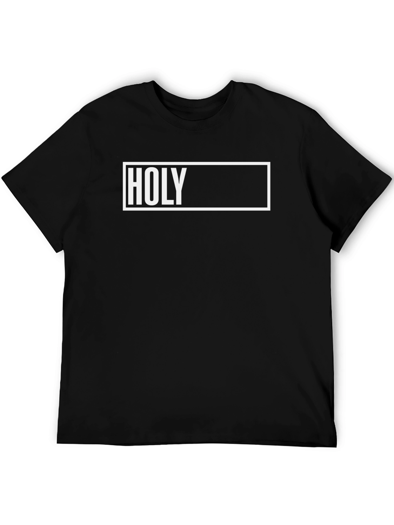 Holy Graphic T-Shirt - Black Crew Neck Tee