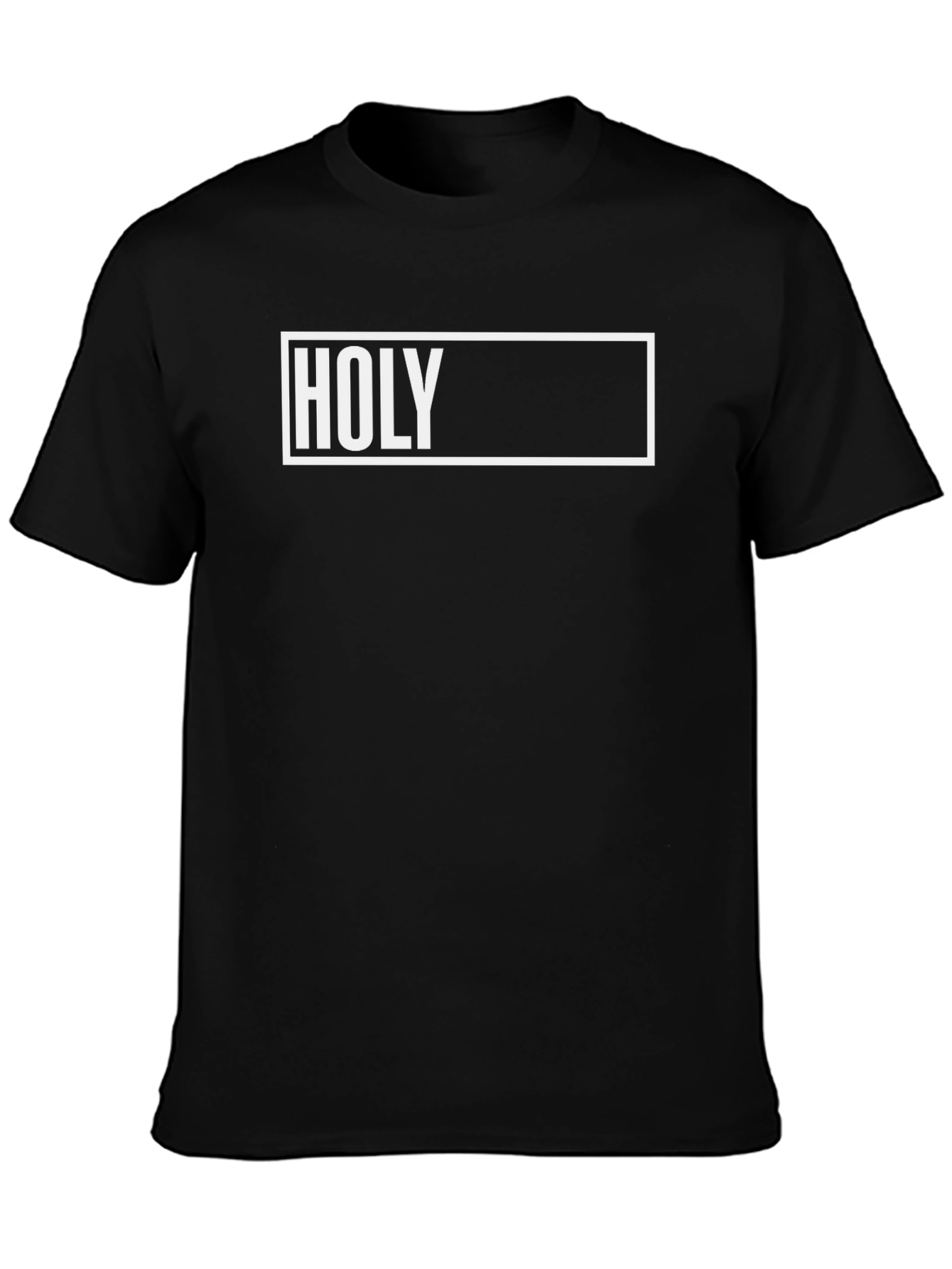 Holy Graphic T-Shirt - Black Crew Neck Tee