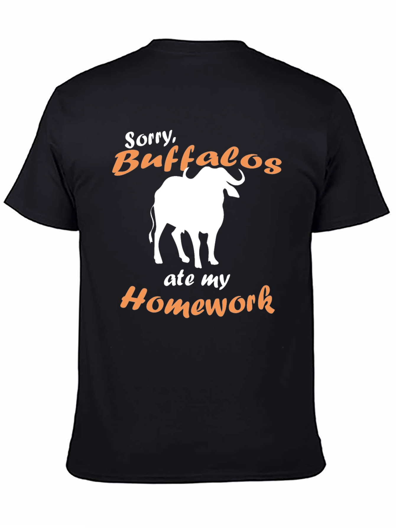 Buffalo Ate My Homework Funny T-Shirt