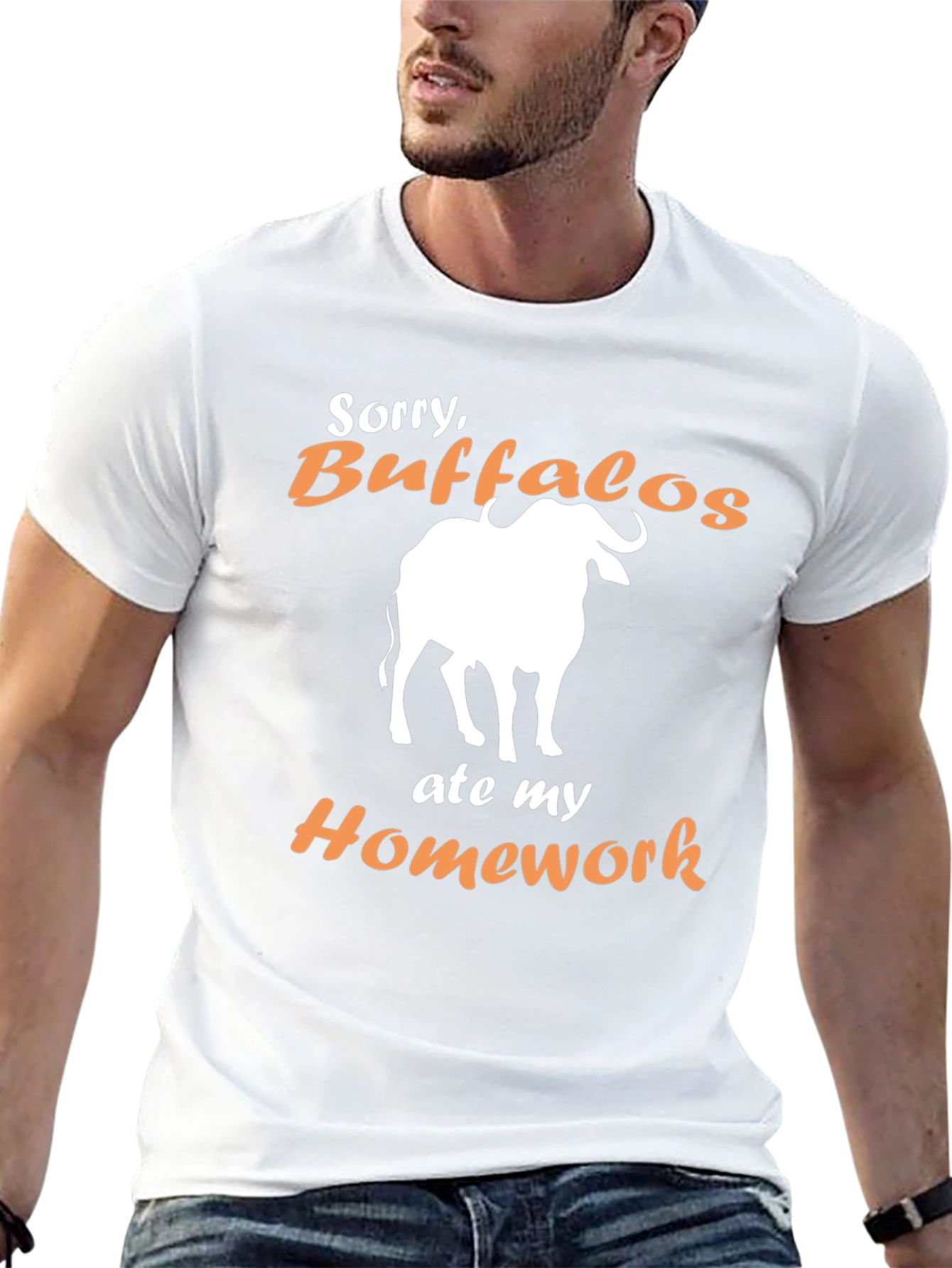 Buffalo Ate My Homework Funny T-Shirt