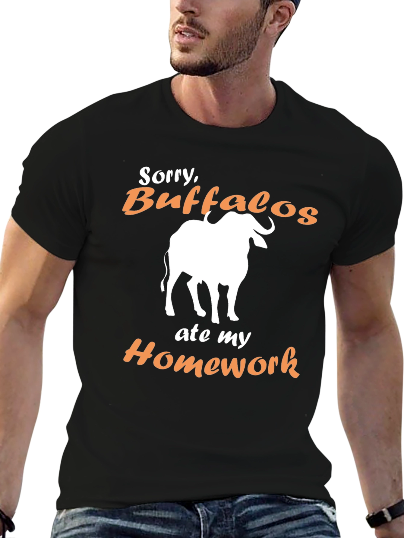 Buffalo Ate My Homework Funny T-Shirt