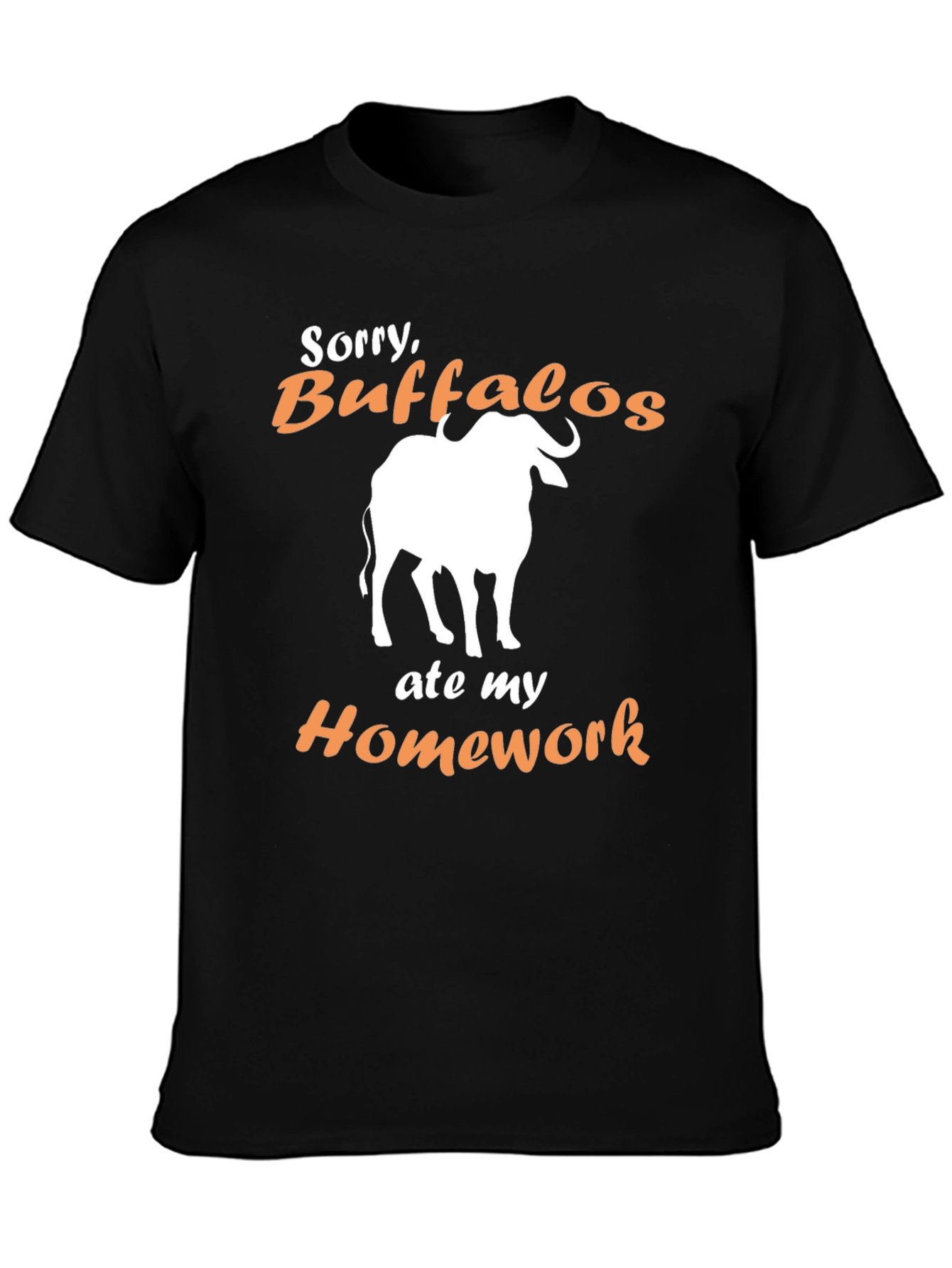 Buffalo Ate My Homework Funny T-Shirt
