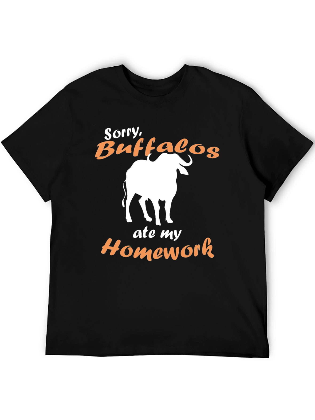 Buffalo Ate My Homework Funny T-Shirt