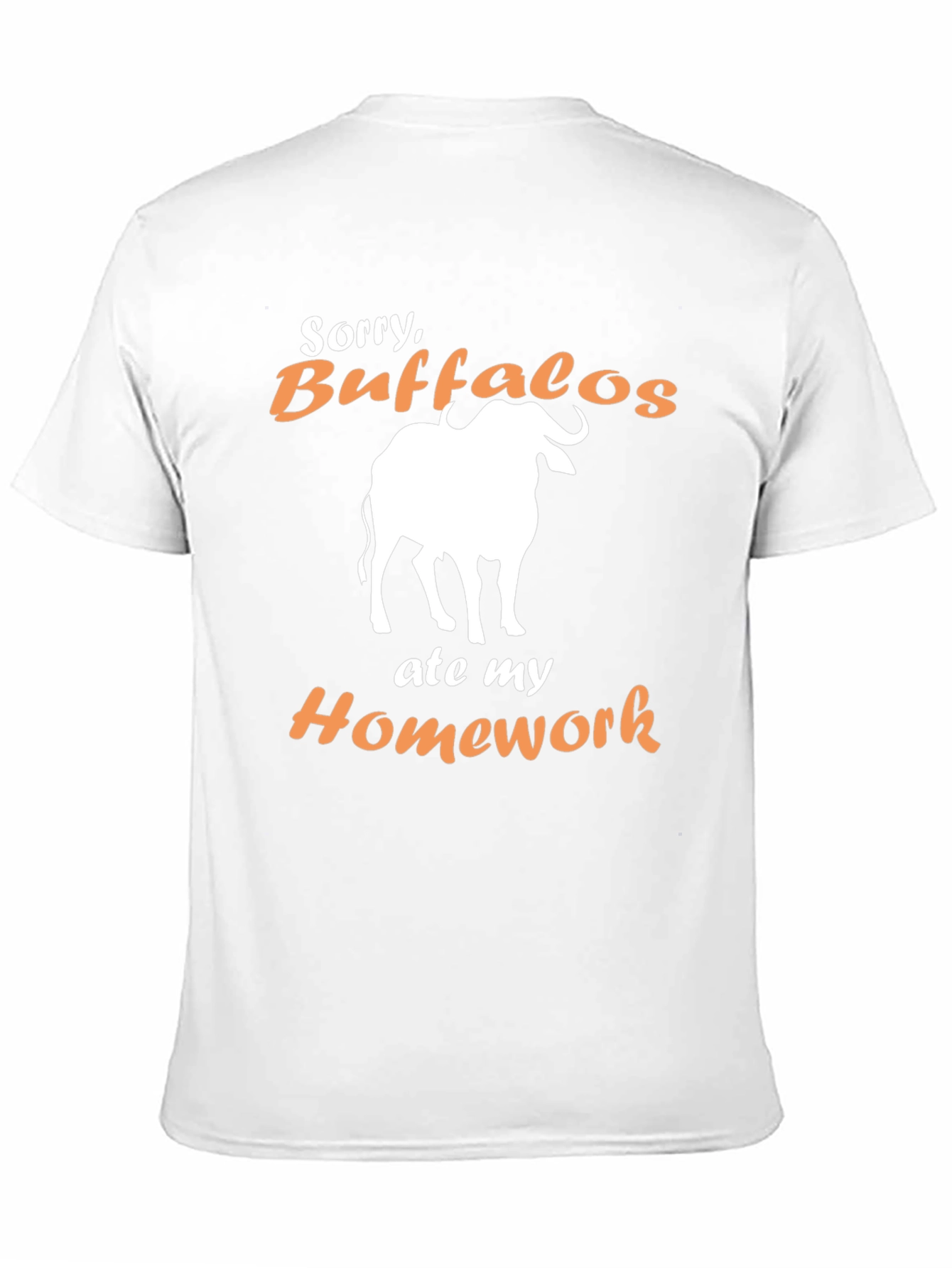 Buffalo Ate My Homework Funny T-Shirt