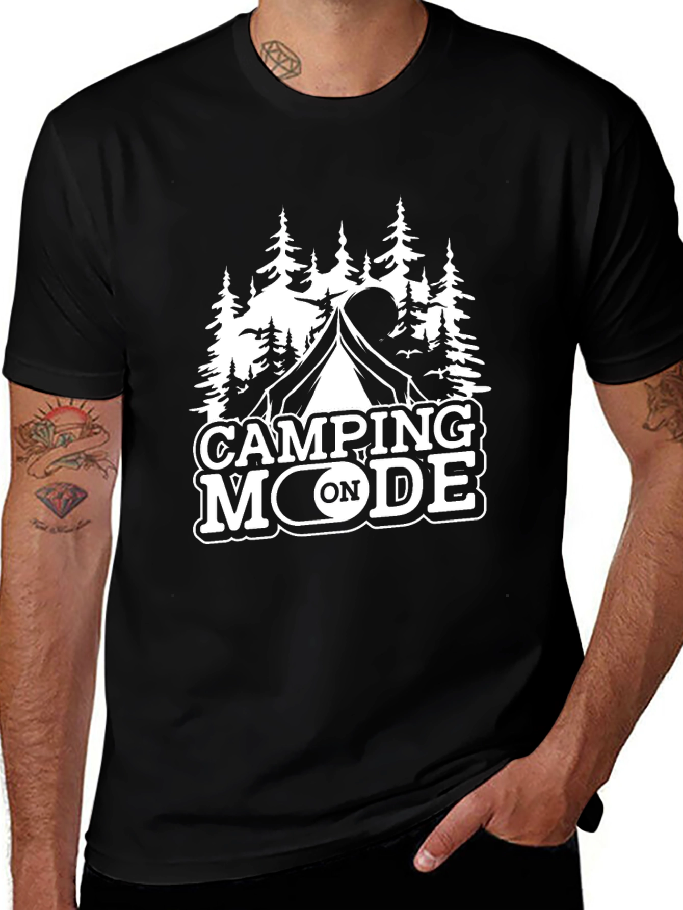 Camping Mode On Graphic Tee