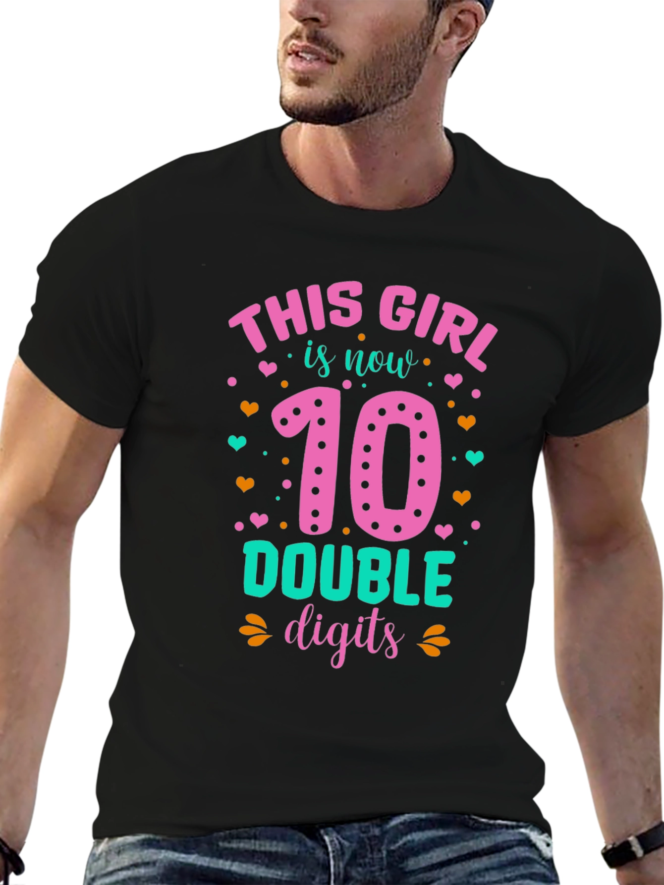 Girls 10th Birthday T-Shirt - Double Digits!