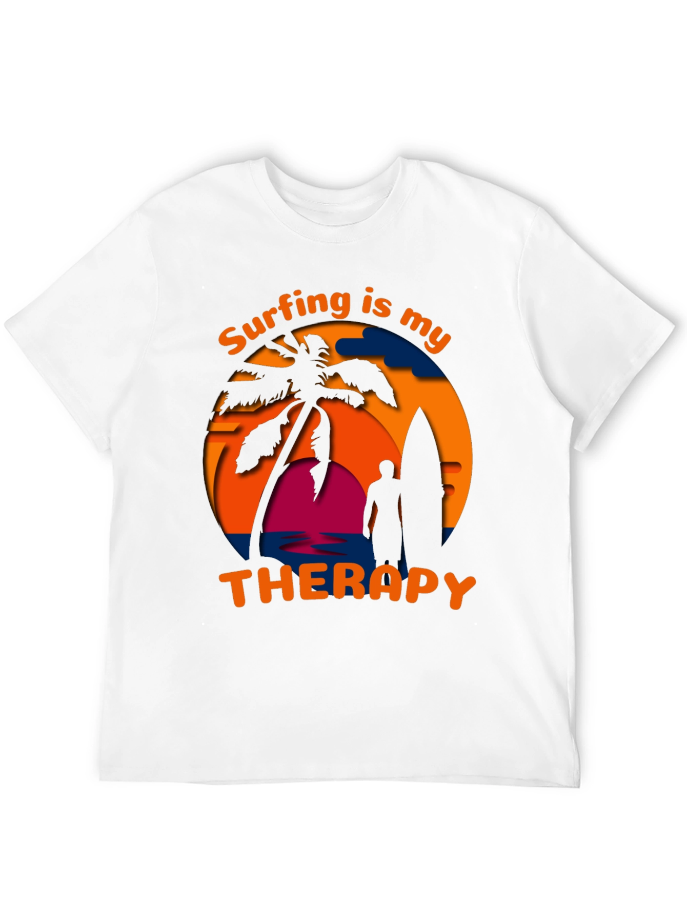 Surfing Is My Therapy Graphic Tee
