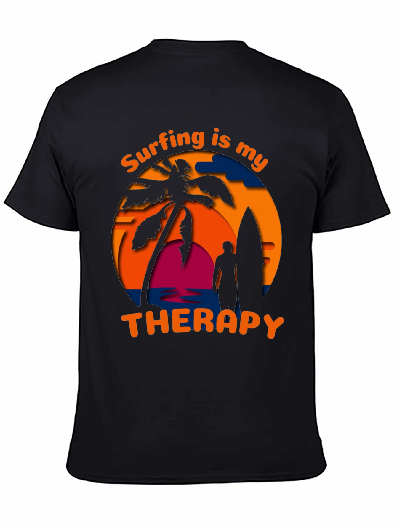 Surfing Is My Therapy Graphic Tee