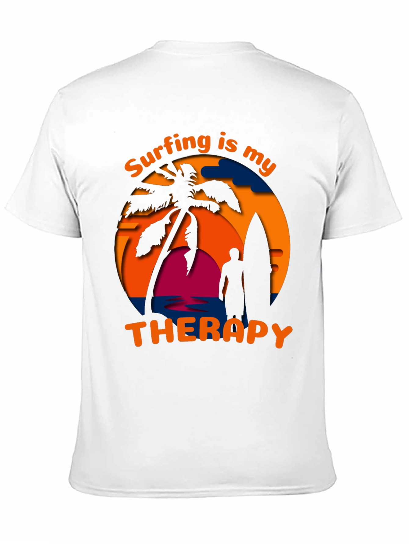 Surfing Is My Therapy Graphic Tee