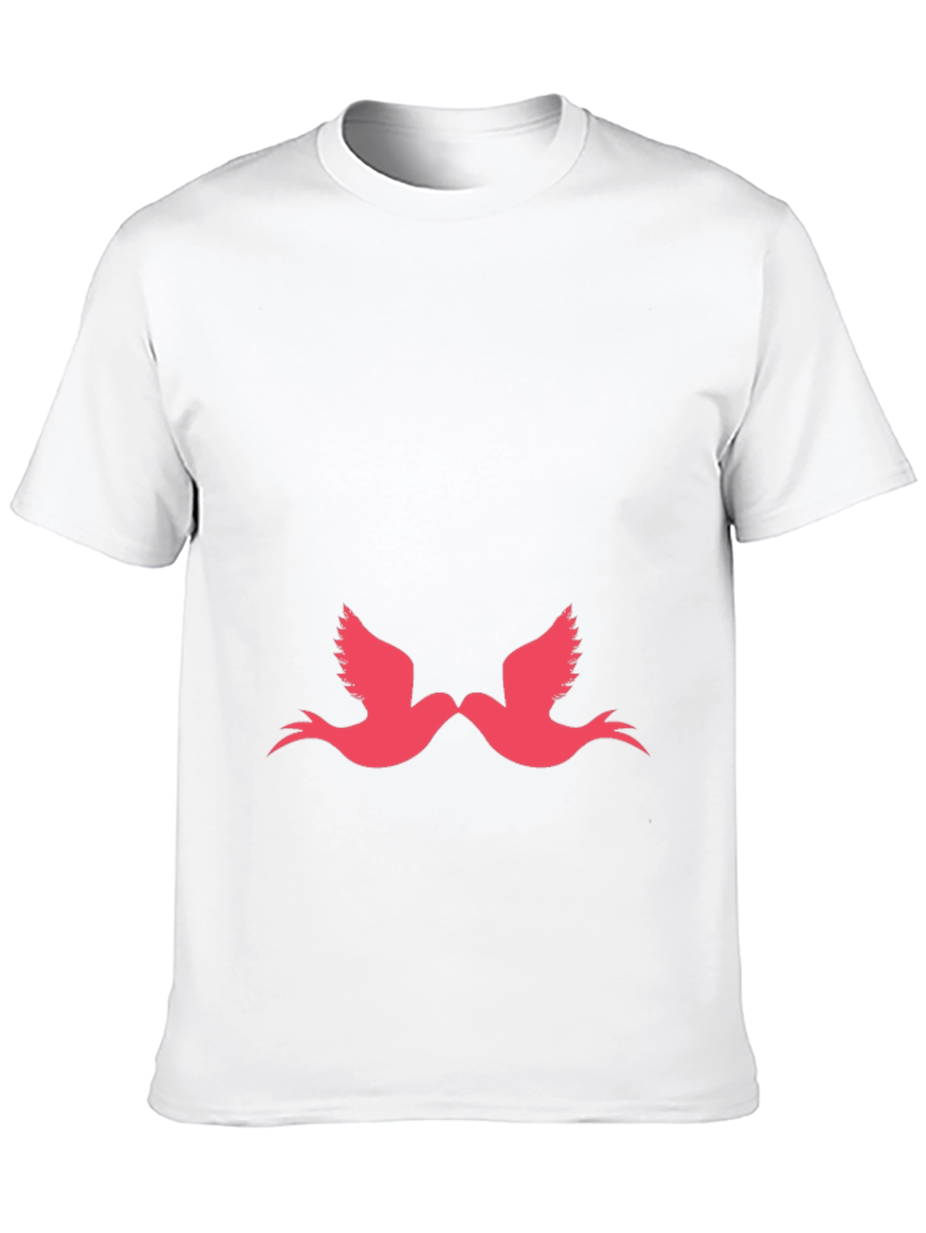 Love Birds Graphic Tee - Black Casual Comfort