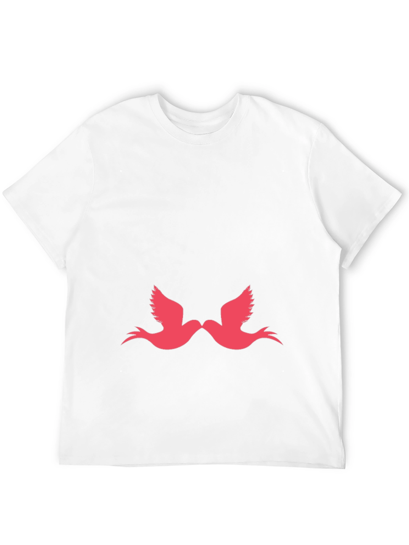 Love Birds Graphic Tee - Black Casual Comfort