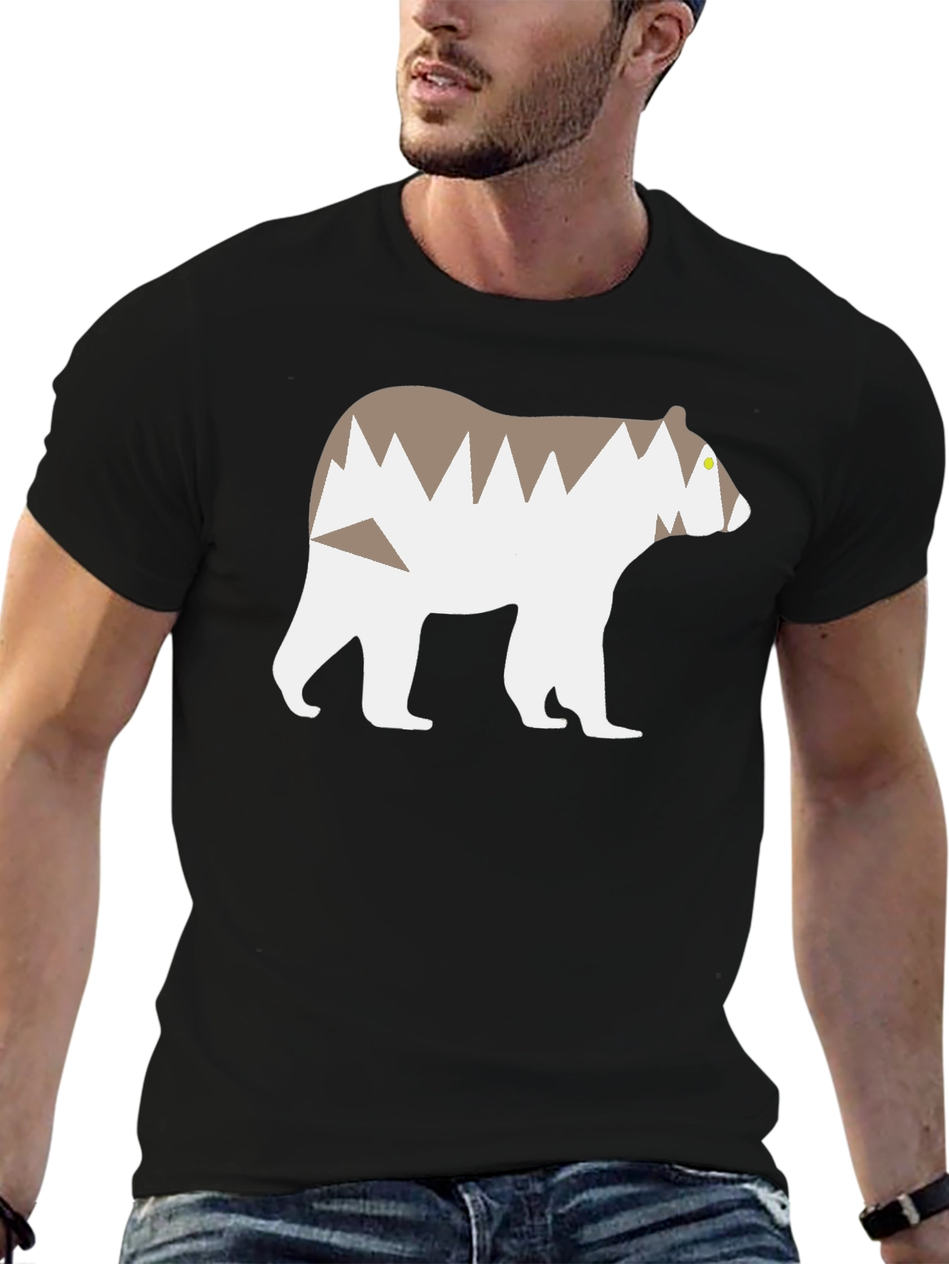 Bear Mountain Graphic T-Shirt - Black