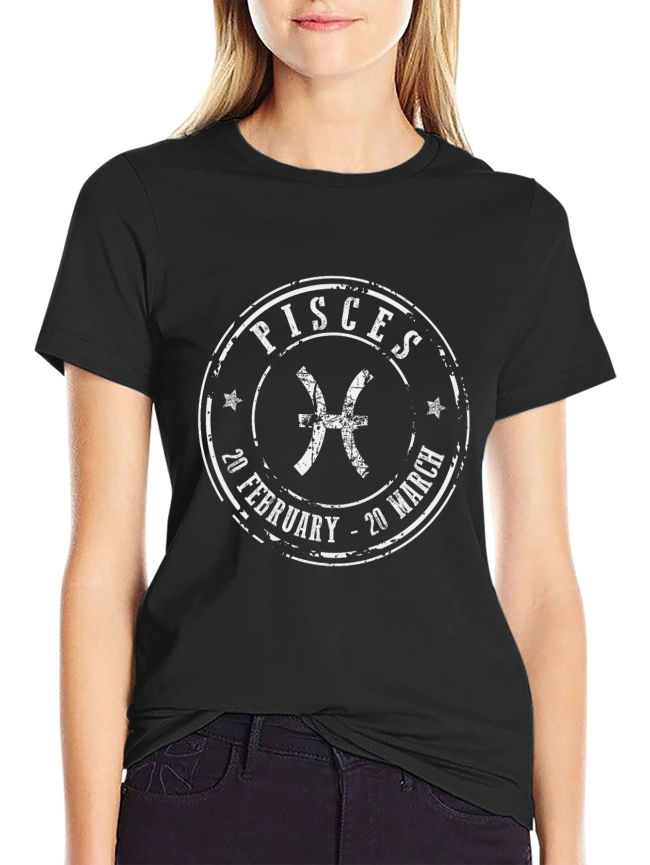 Pisces Zodiac Sign T-Shirt - February March Birthday Gift