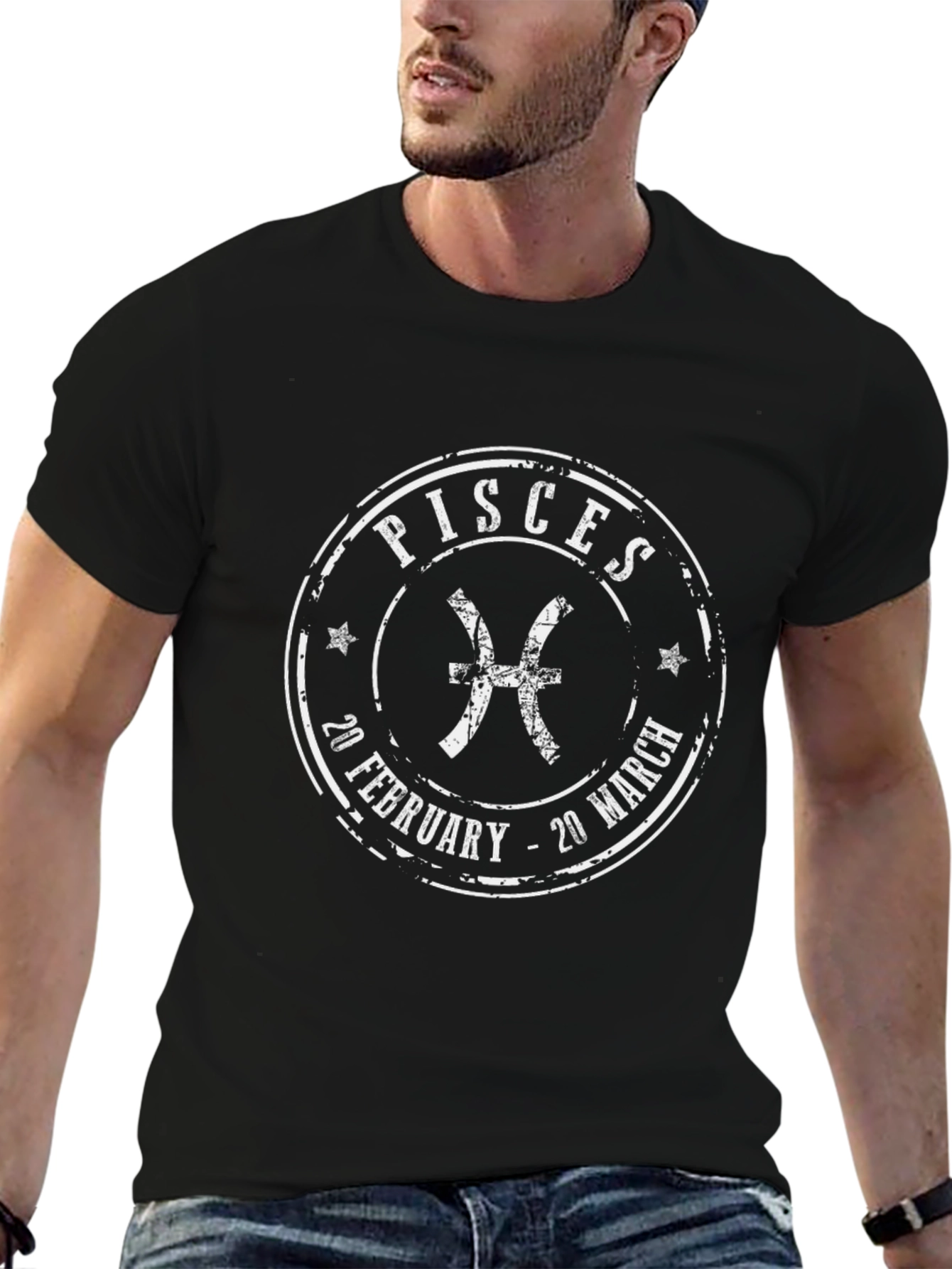 Pisces Zodiac Sign T-Shirt - February March Birthday Gift