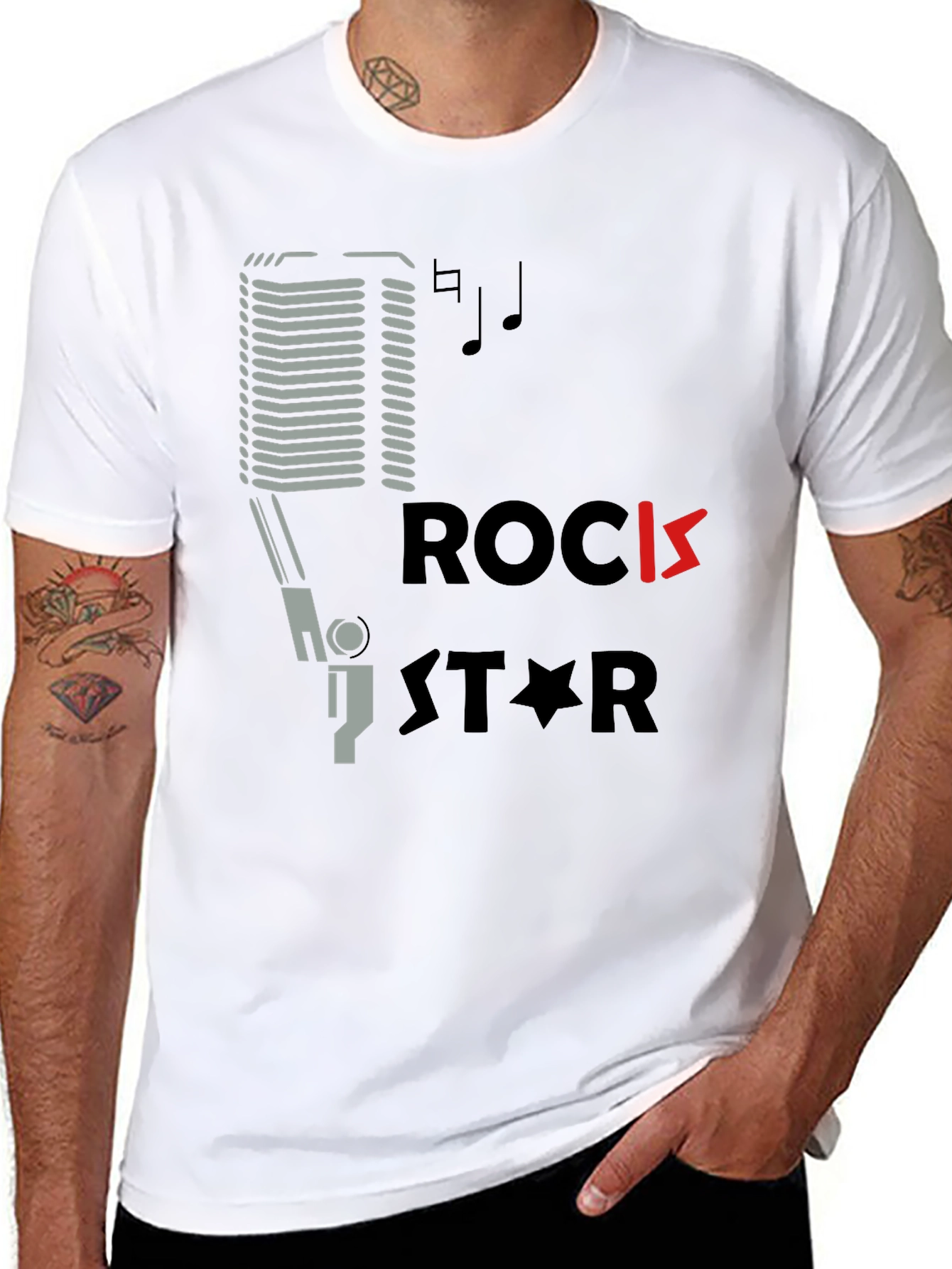 Rock Star Graphic Tee - Black