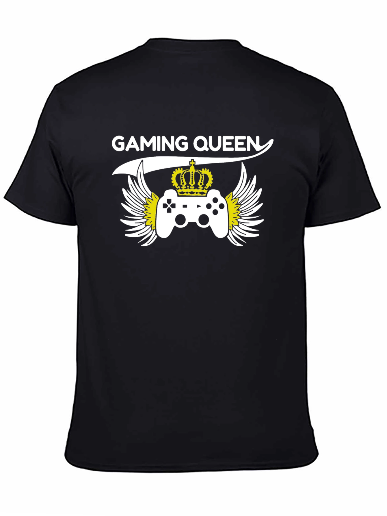 Gaming Queen Black T-Shirt - Gamer Tee