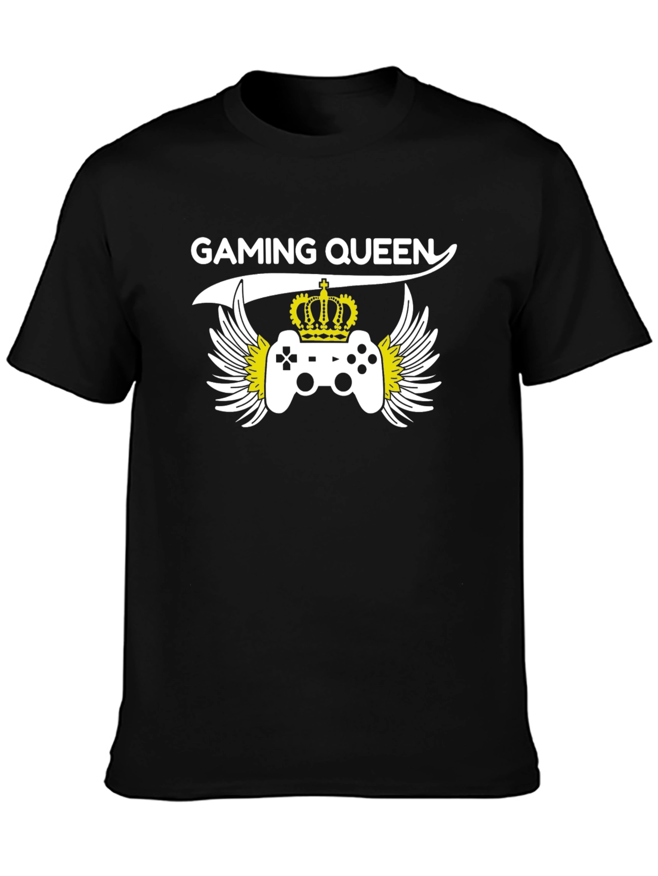 Gaming Queen Black T-Shirt - Gamer Tee