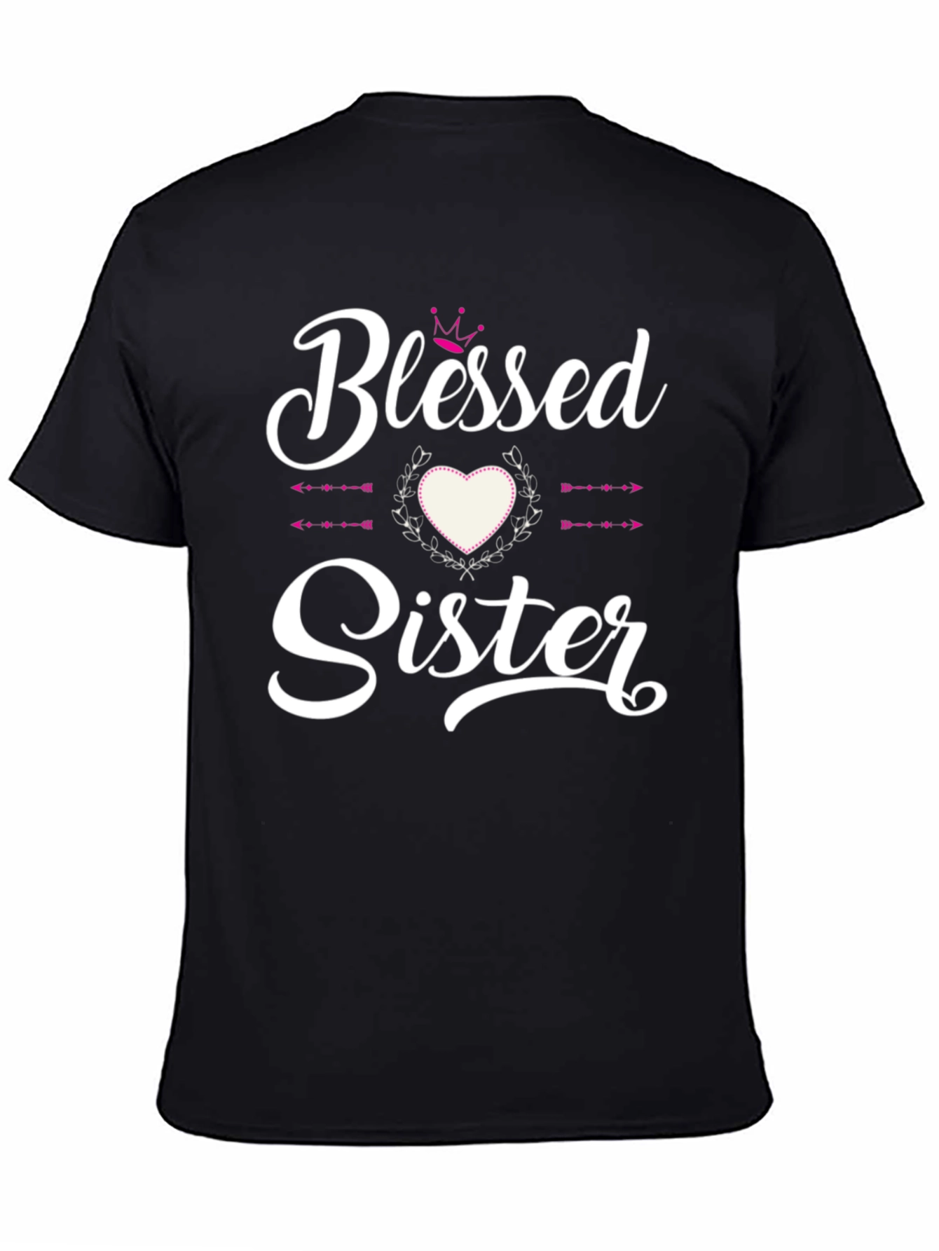 Blessed Sister Graphic Tee - Black